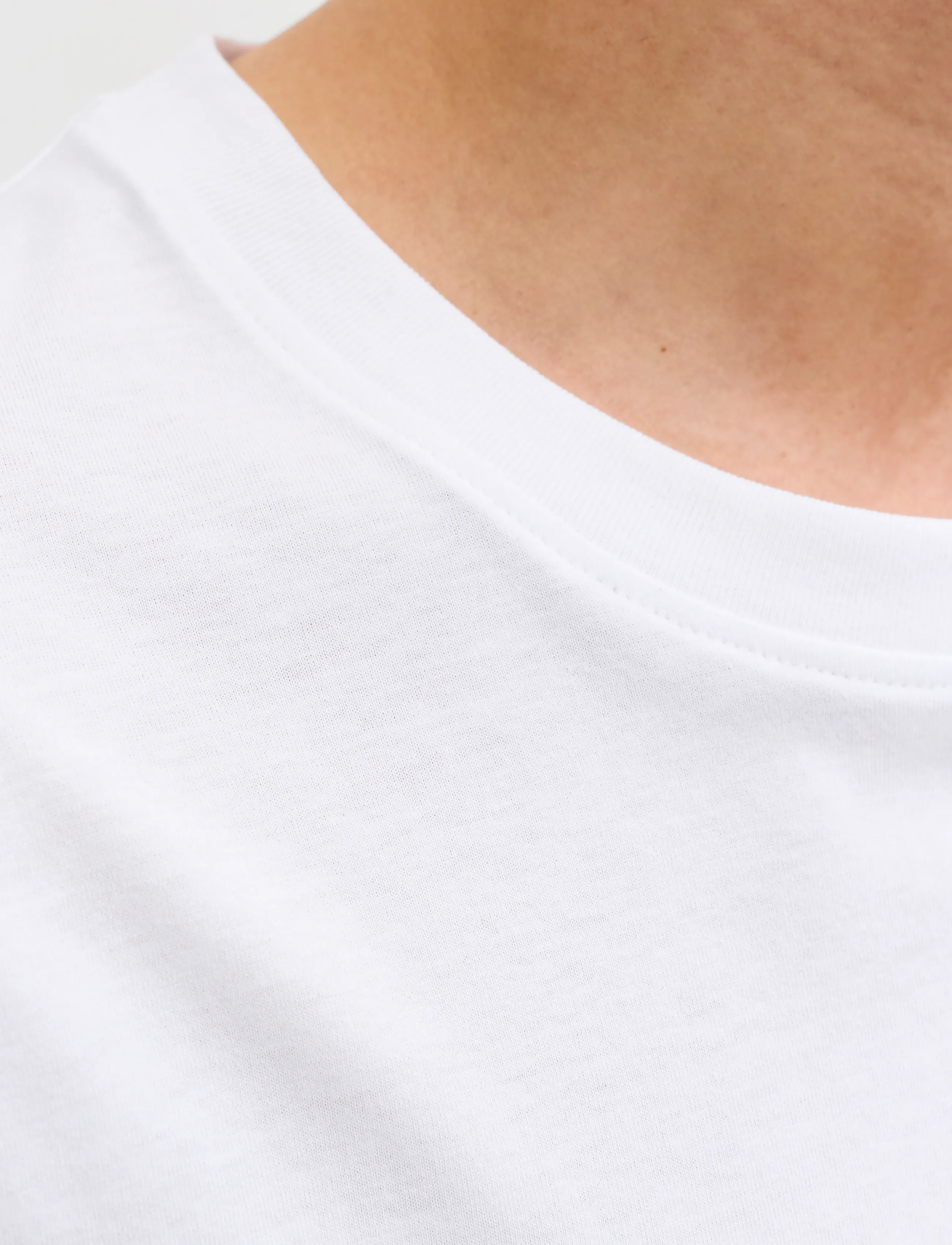 Jack & Jones - JJPERRY TEE SS CREW NECK - short-sleeved t-shirts - bright white - 5