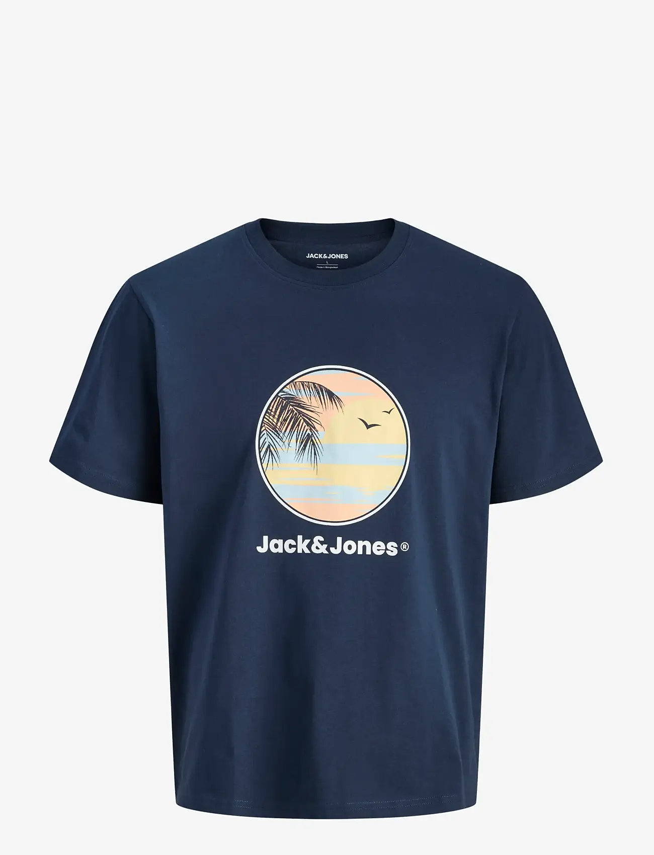 Jack & Jones - JJPERRY TEE SS CREW NECK - kortærmede t-shirts - navy blazer - 1