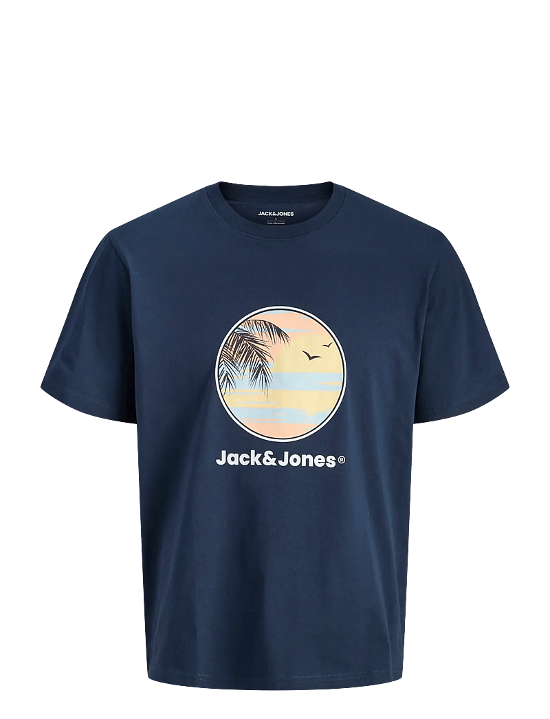 Jack & Jones - JJPERRY TEE SS CREW NECK - kurzärmelig - navy blazer - 1