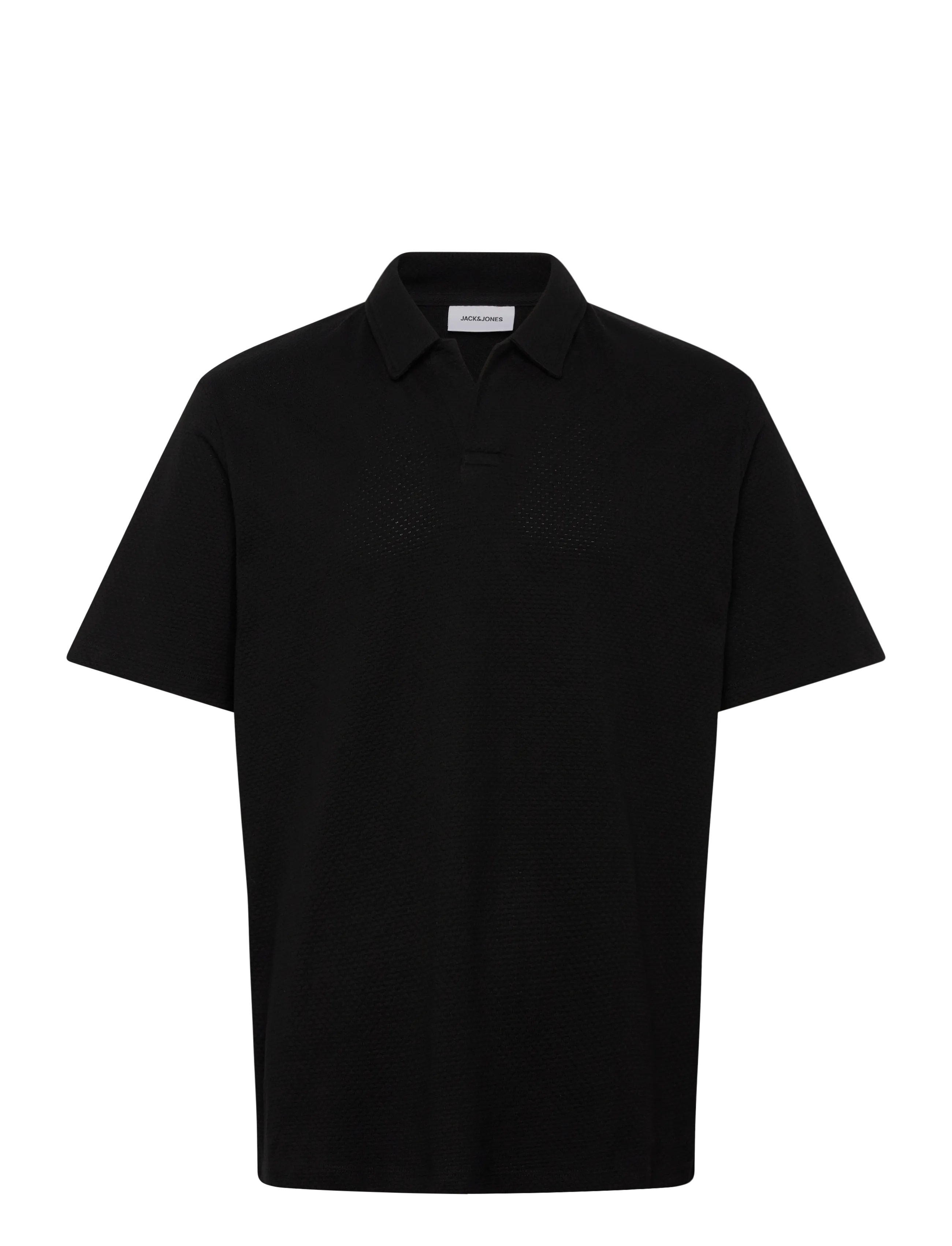 Jack & Jones Jjdevin Daytona Structure Resort Polo Ss, S, Polos, Schwarz - Short-sleeved, Männerswear