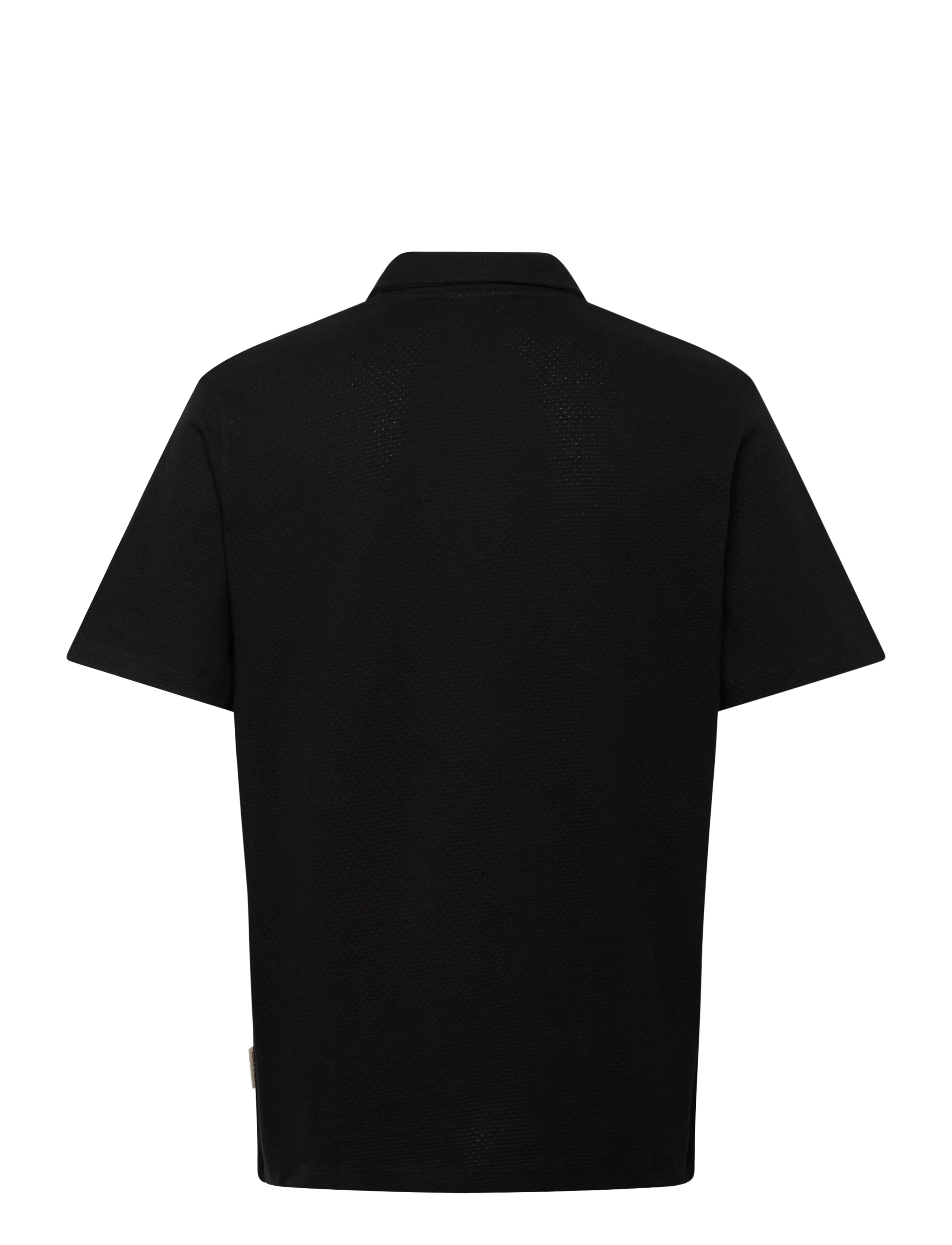 Jack & Jones - JJDEVIN DAYTONA STRUCTURE RESORT POLO SS - short-sleeved polos - black - 1