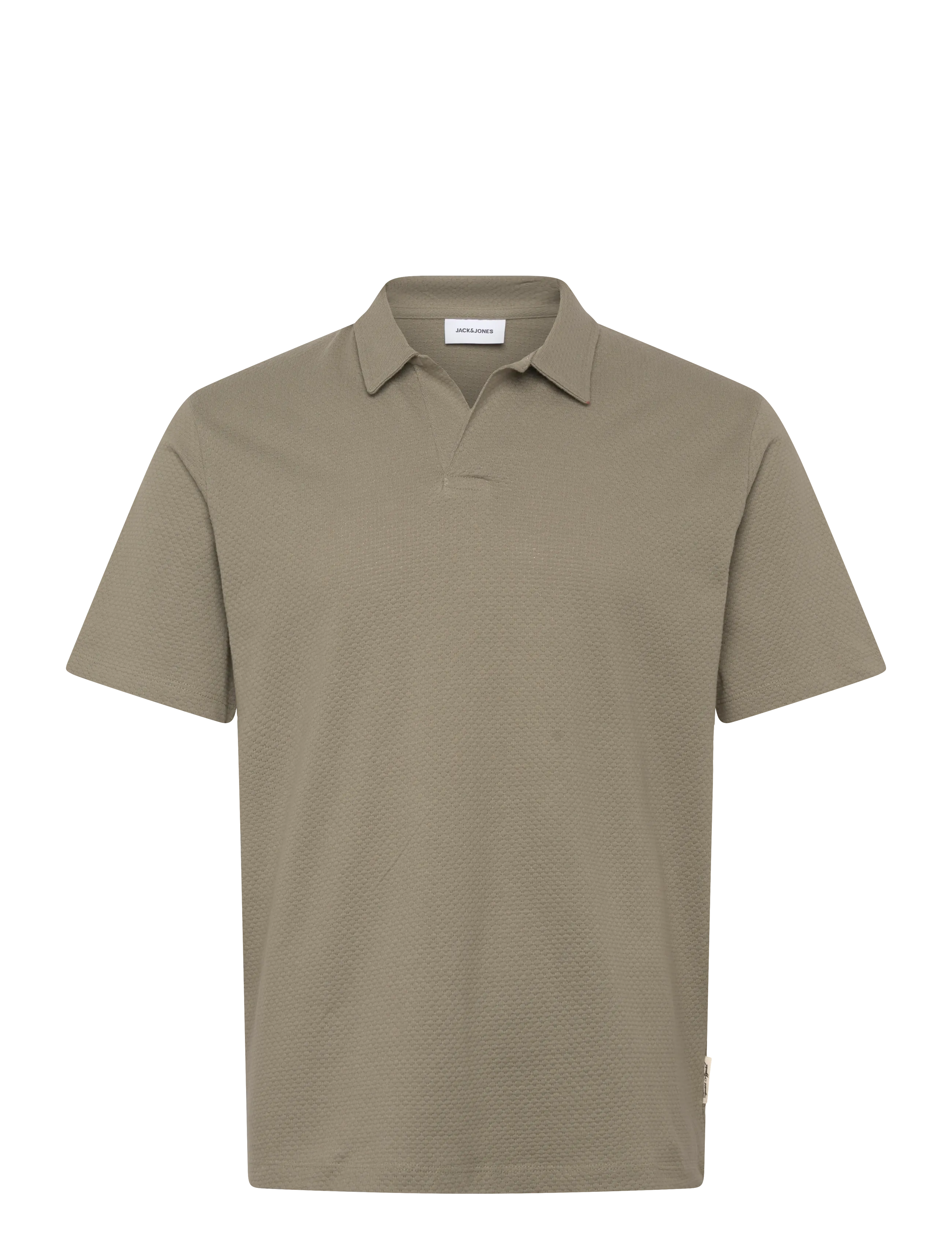 Jack & Jones Jjdevin Daytona Structure Resort Polo Ss, Mænd, Struktureret Polo Shirt, Kakigrøn, Str: XS
