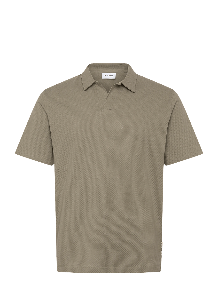 Jack & Jones - JJDEVIN DAYTONA STRUCTURE RESORT POLO SS - stutterma pólóbolir - vetiver - 0