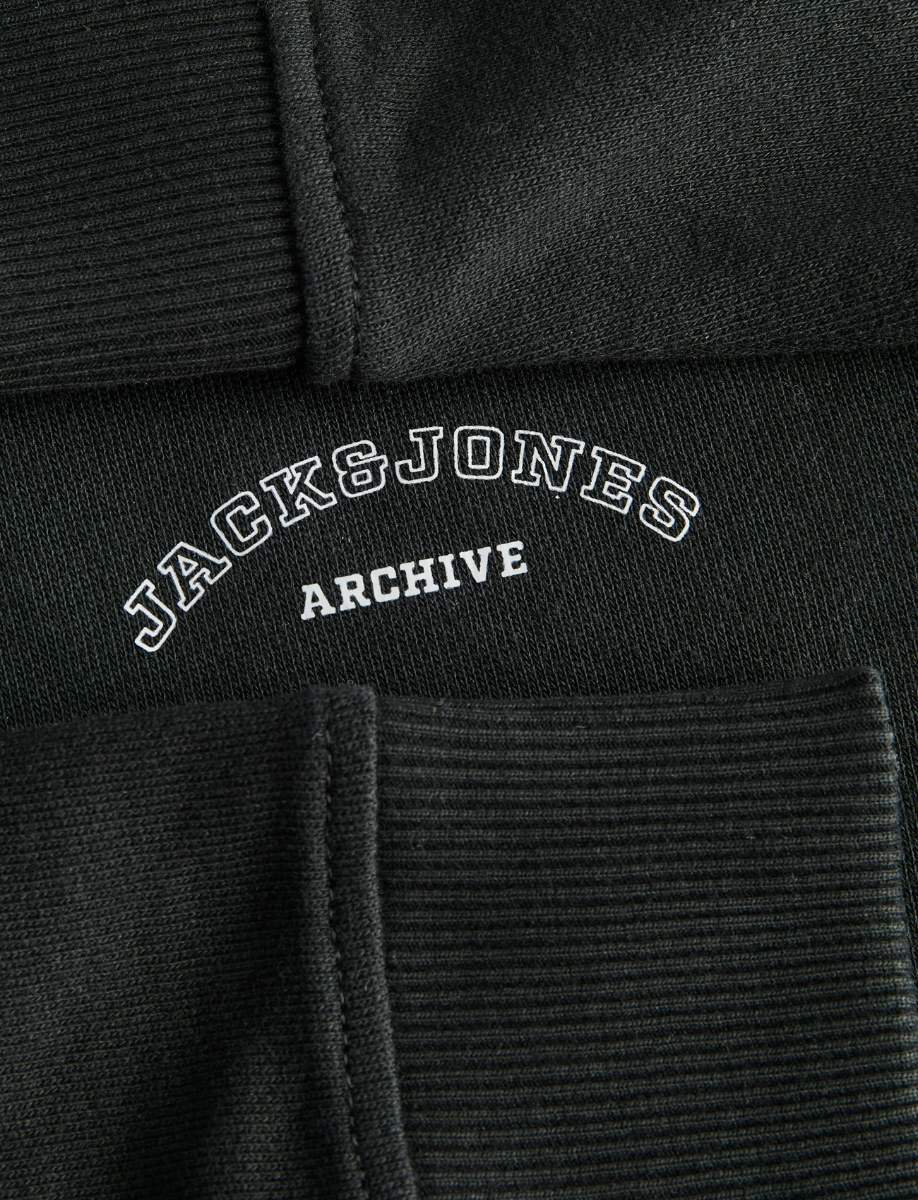 Jack & Jones - JJCOLLEGE LOGO SWEAT HOOD - hættetrøjer - black - 3