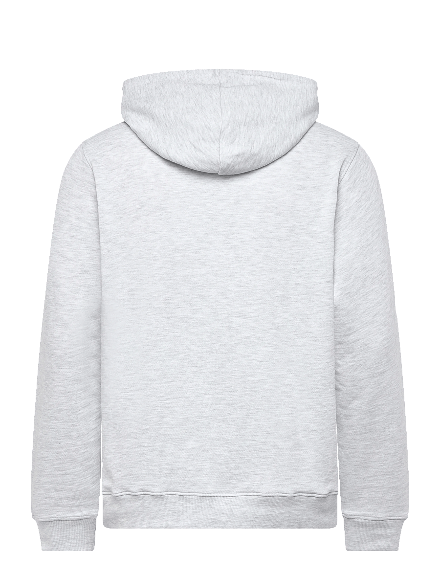 Jack & Jones - JJCOLLEGE LOGO SWEAT HOOD - hoodies - white melange - 2