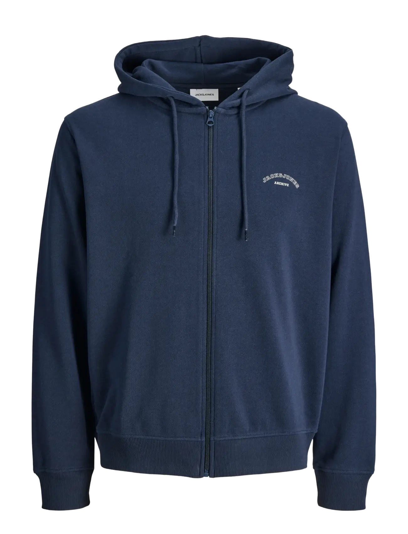 Jack & Jones JJCOLLEGE LOGO SWEAT ZIP HOOD - Hættetrøjer - NAVY BLAZER / navy