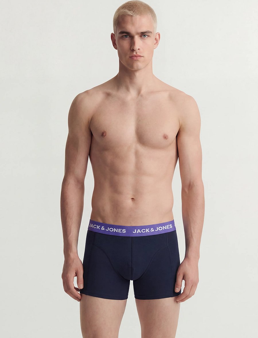 Jack & Jones - JACKYLE SOLID TRUNKS 12 PACK - navy blazer - 0