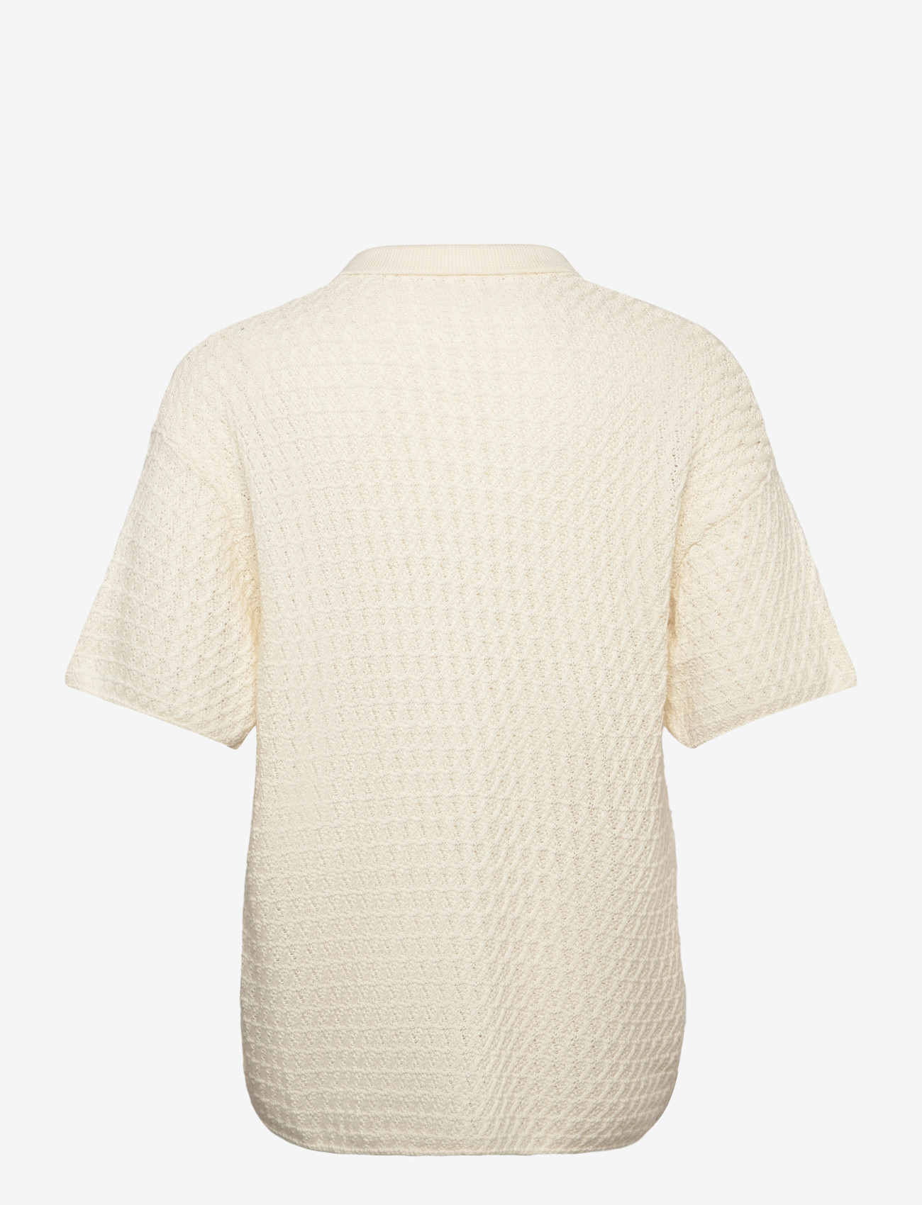 Jack & Jones - JJHUDSON KNIT SPLIT NECK - laveste priser - cloud dancer - 1