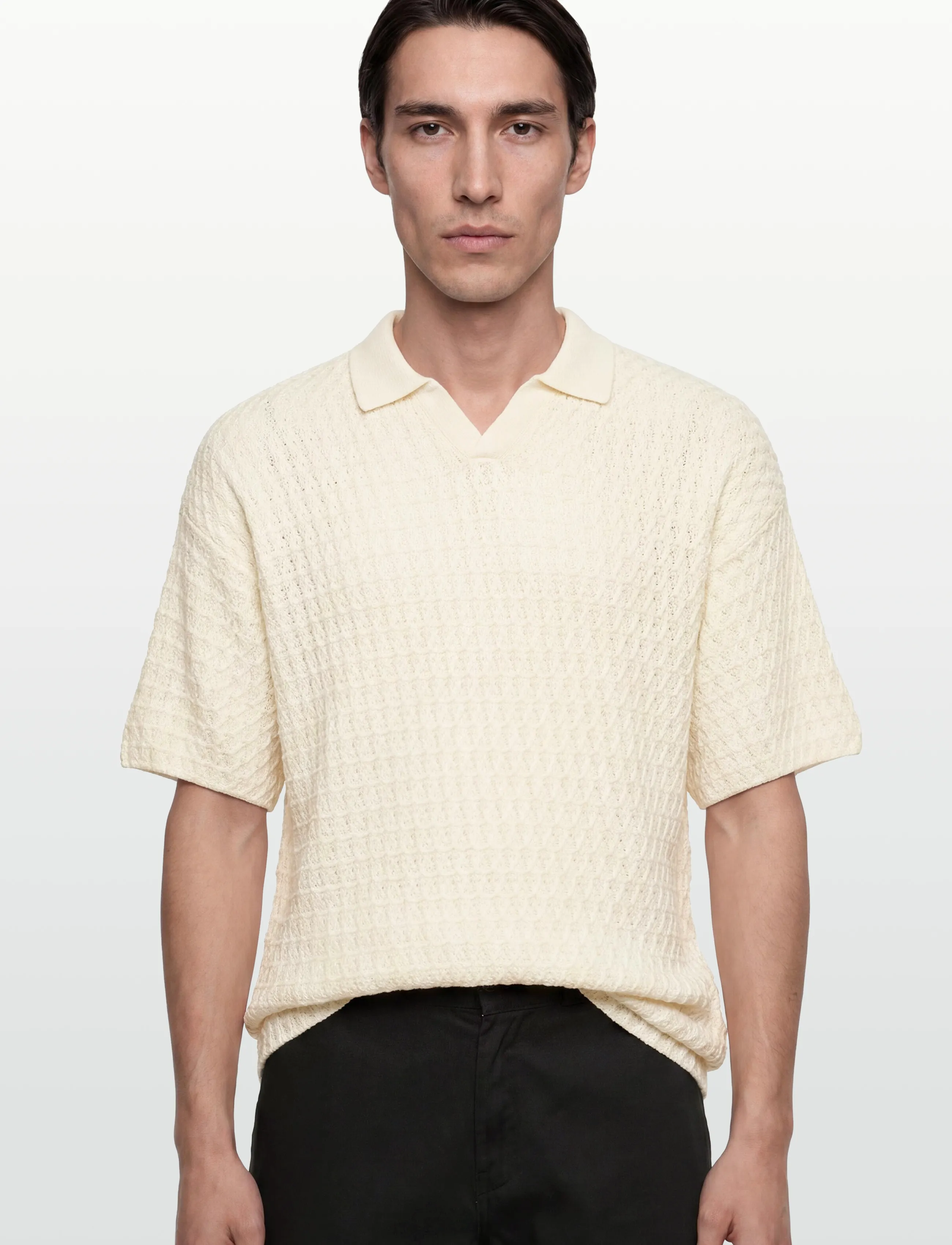 Jjhudson Knit Split Neck 2