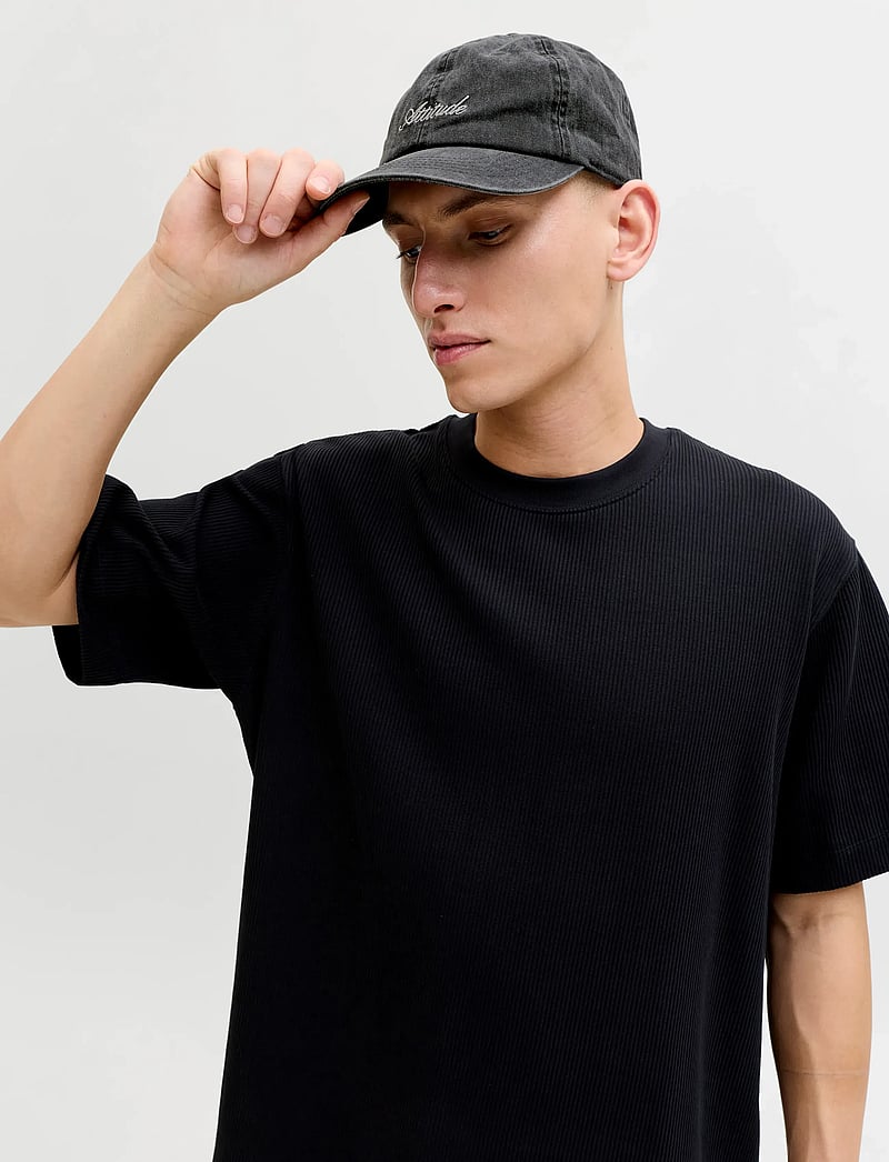 Jack & Jones - JACSOFT BASE WASHED CAP SN - caps - black - 0