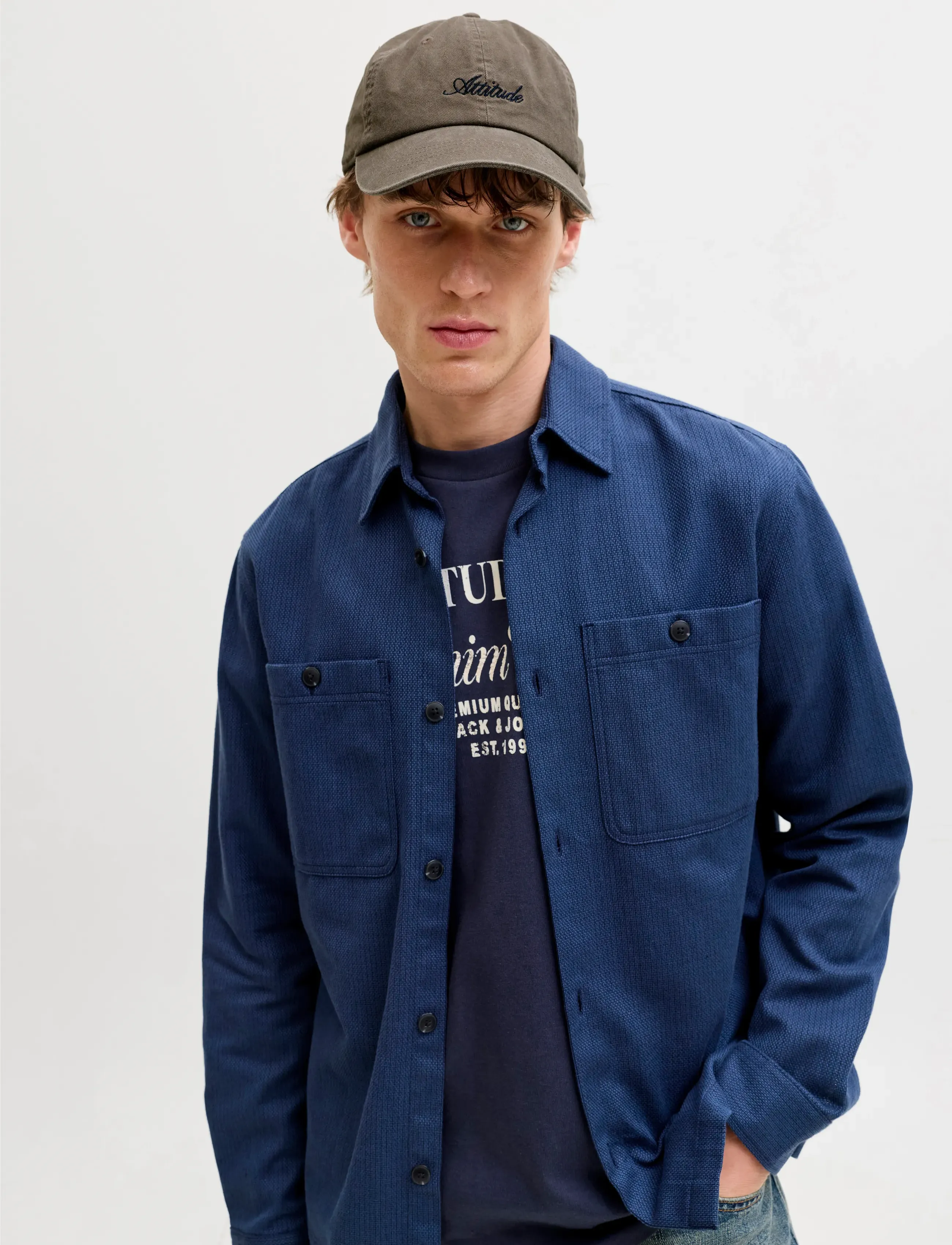 Jack & Jones Jacsoft Base Washed Cap Sn, One Size, Headwear, Khakigrün - Caps, Männerswear