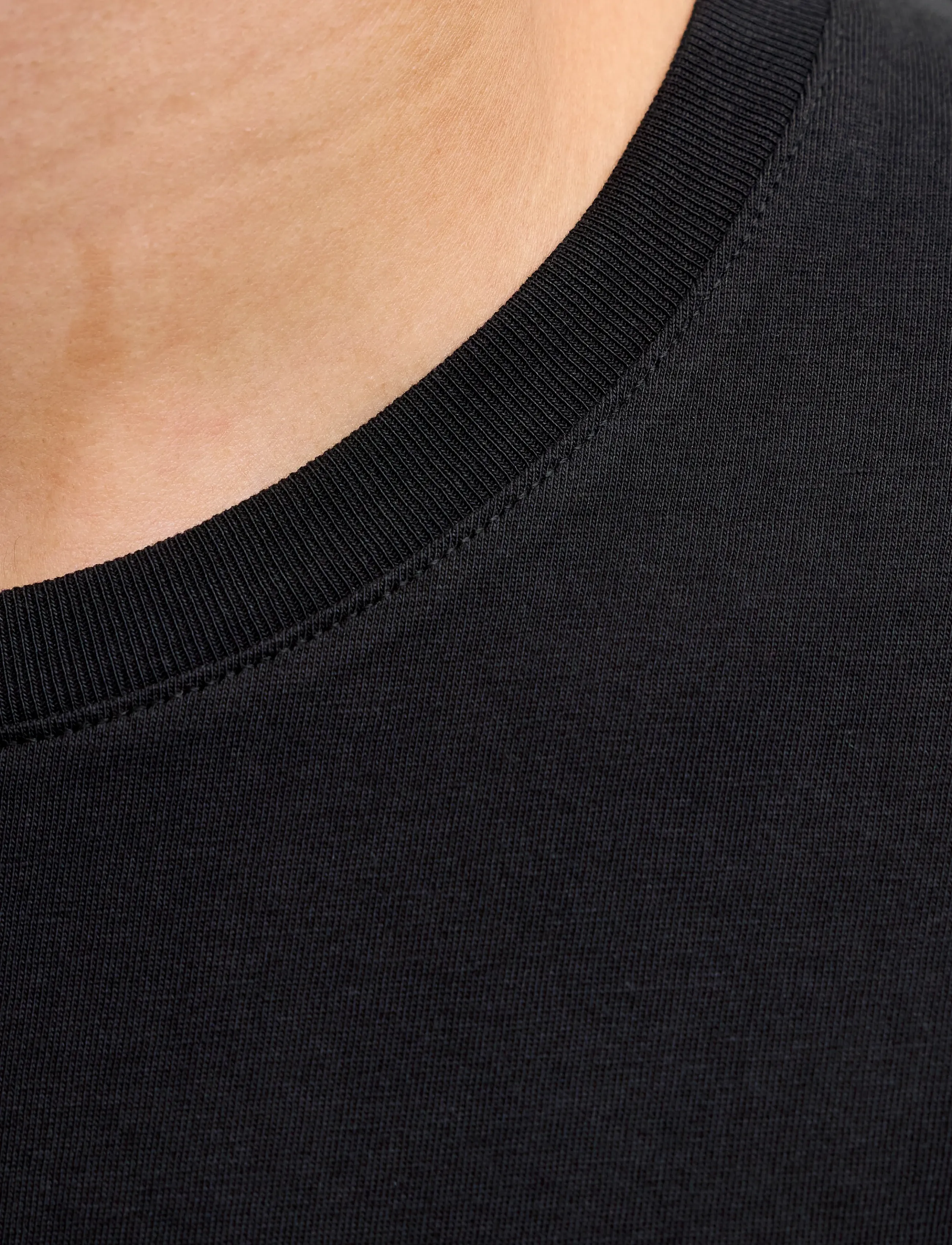 Jack & Jones - JJEJEFF LOGO TEE SS SN - kortärmade t-shirts - black - 4