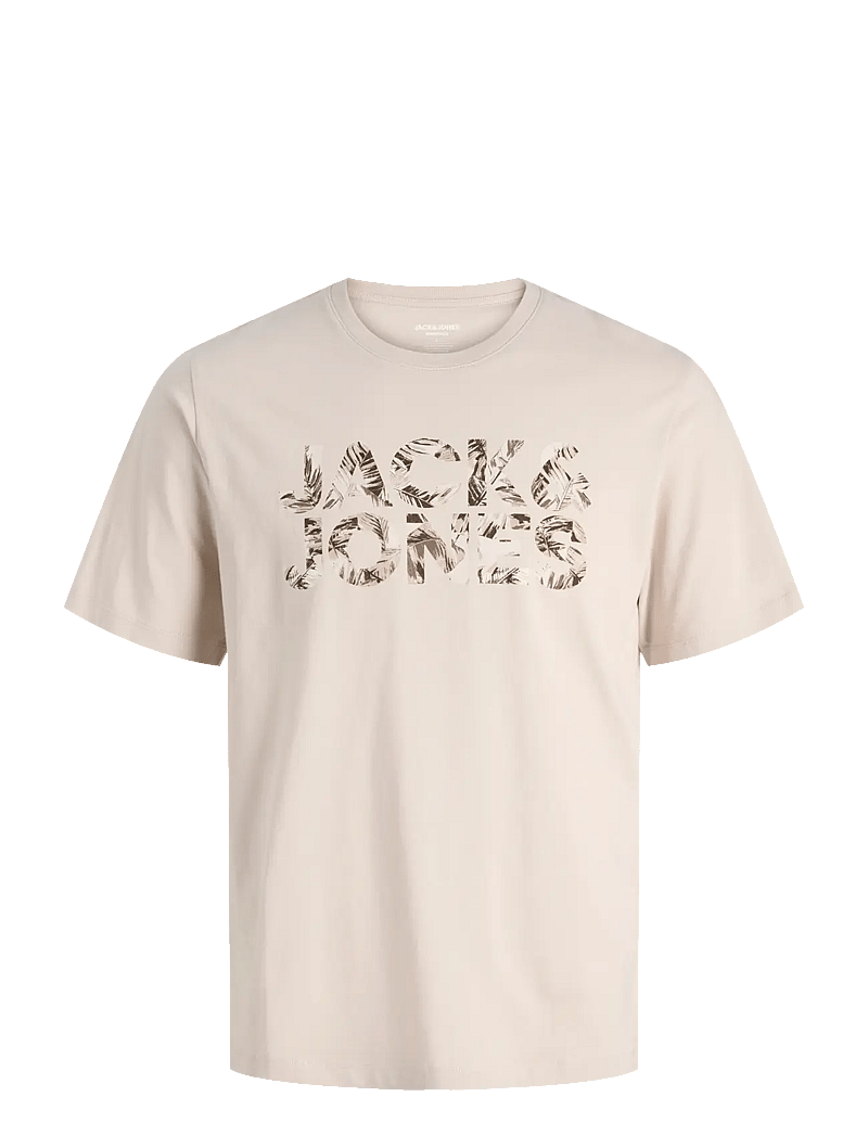Jack & Jones - JJEJEFF LOGO TEE SS SN - short-sleeved t-shirts - moonbeam - 1