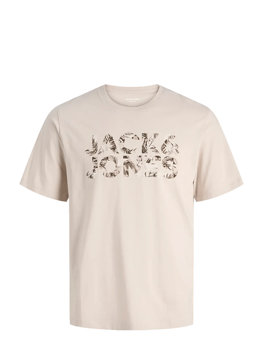Jack & Jones - JJEJEFF LOGO TEE SS SN - kurzärmelig - moonbeam - 1