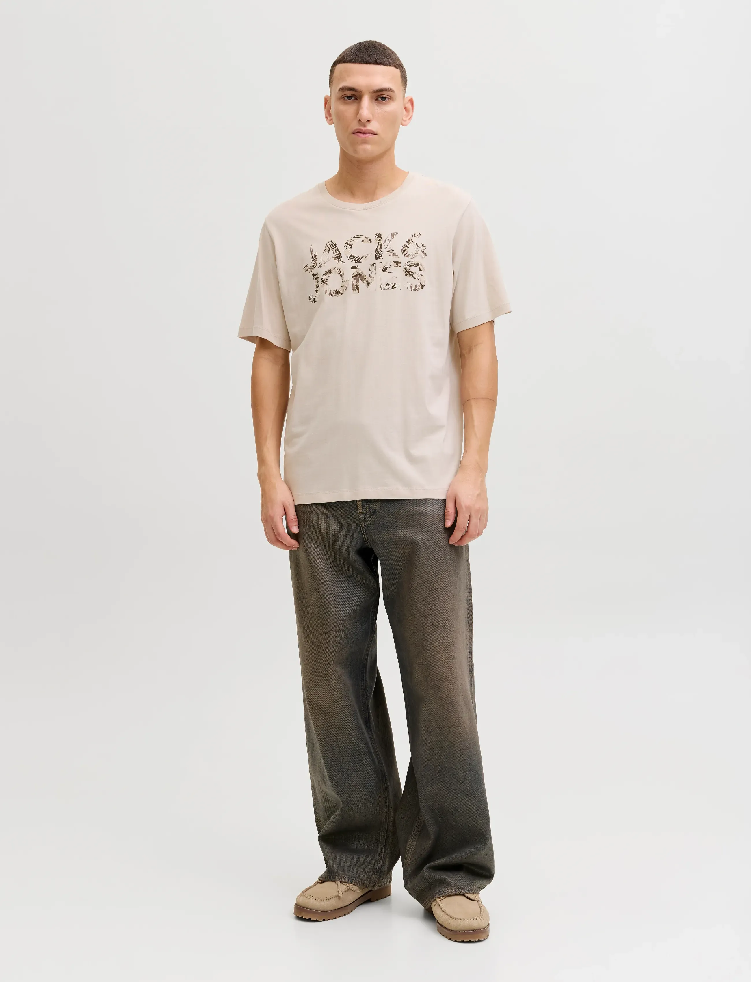 Jack & Jones - JJEJEFF LOGO TEE SS SN - die niedrigsten preise - moonbeam - 4
