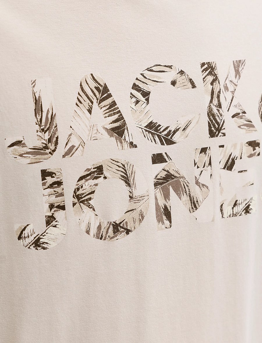 Jack & Jones - JJEJEFF LOGO TEE SS SN - kurzärmelig - moonbeam - 5