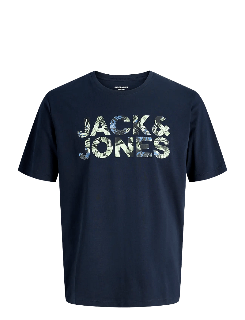 Jack & Jones - JJEJEFF LOGO TEE SS SN - short-sleeved t-shirts - sky captain - 1