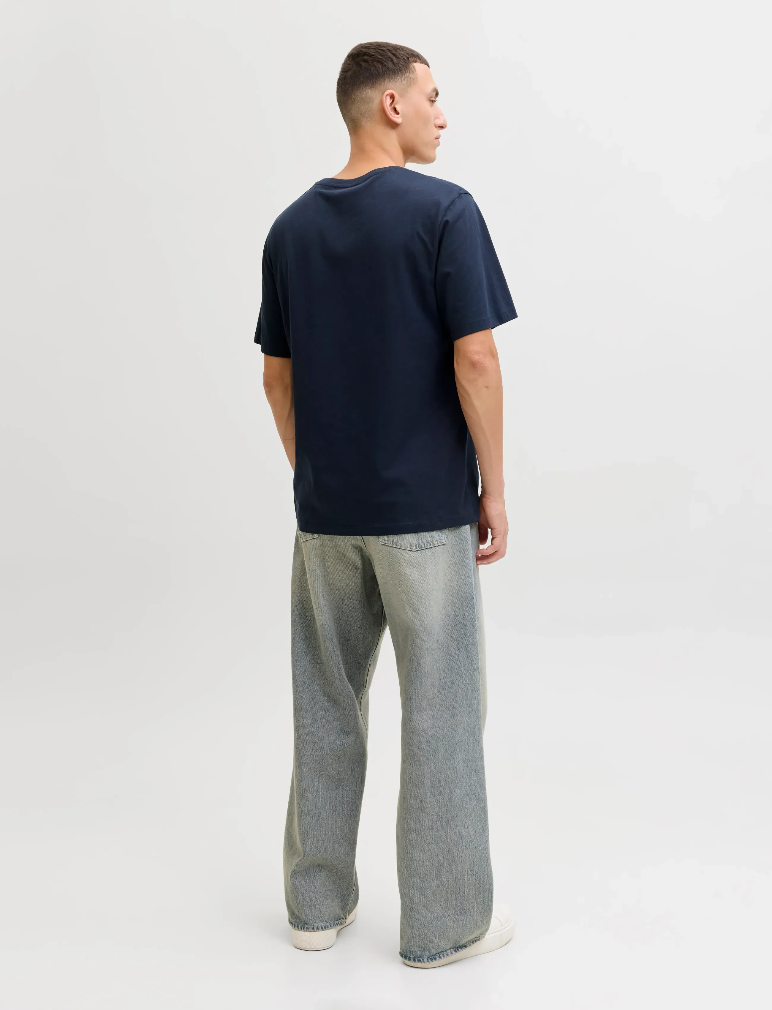 Jack & Jones - JJEJEFF LOGO TEE SS SN - short-sleeved t-shirts - sky captain - 2