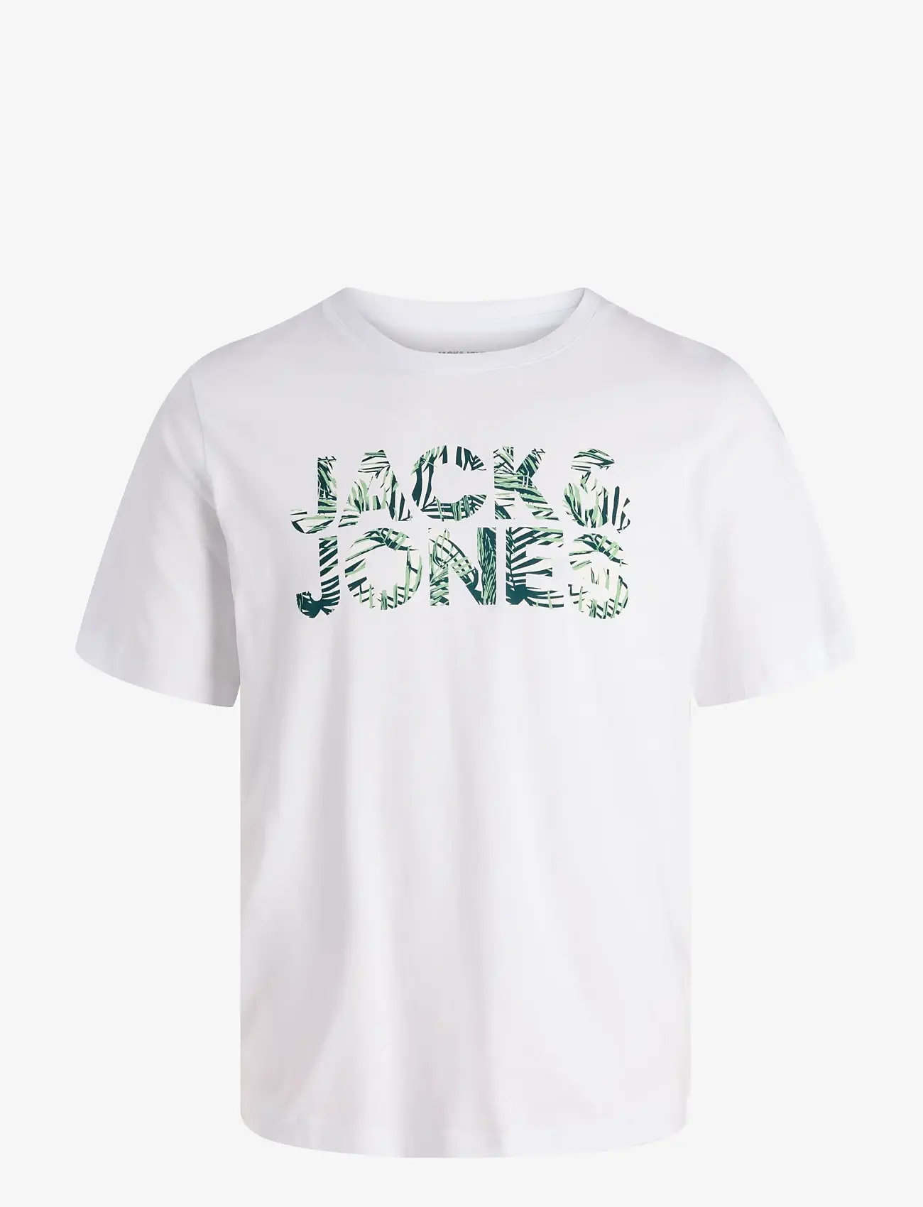 Jack & Jones - JJEJEFF LOGO TEE SS SN - short-sleeved t-shirts - white - 1