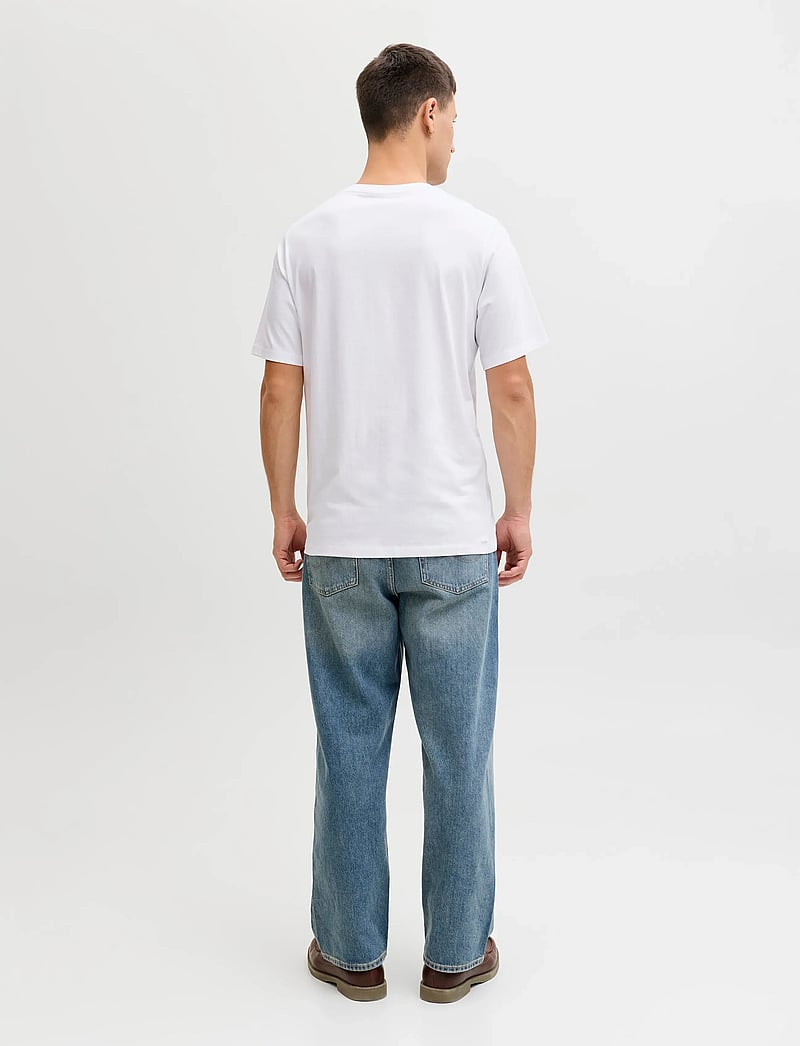 Jack & Jones - JJEJEFF LOGO TEE SS SN - short-sleeved t-shirts - white - 2