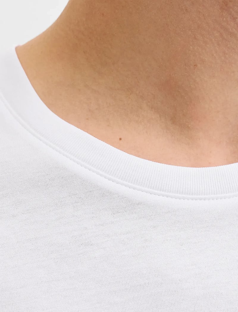 Jack & Jones - JJEJEFF LOGO TEE SS SN - short-sleeved t-shirts - white - 4