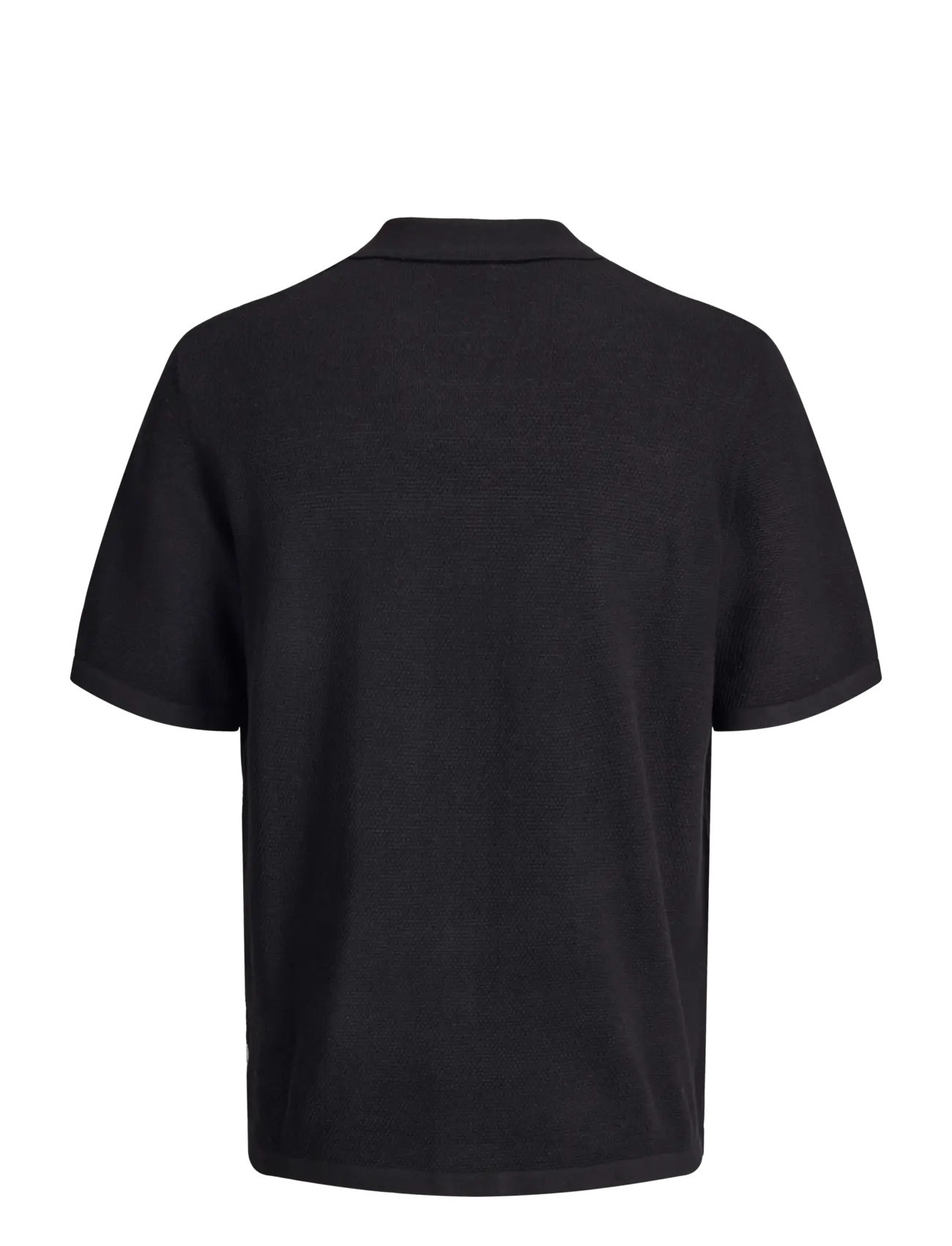 Jack & Jones - JJCHRIS KNIT RESORT SS - kootud polosärgid - black - 2