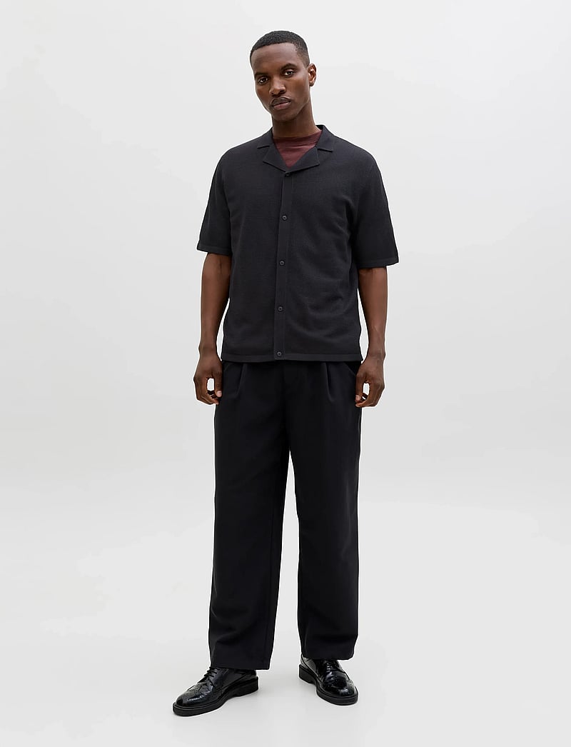 Jack & Jones - JJCHRIS KNIT RESORT SS - polostrik - black - 4
