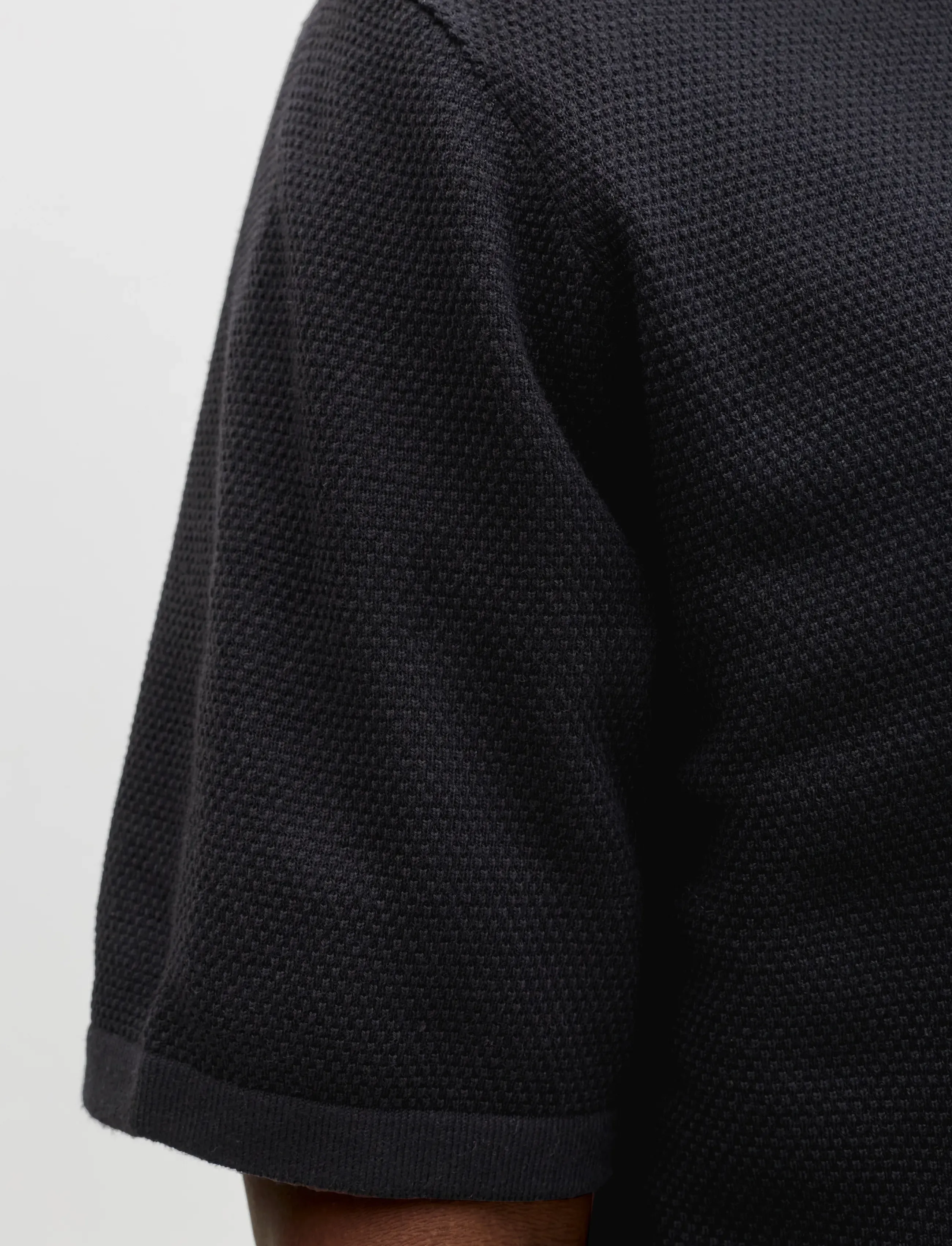Jack & Jones - JJCHRIS KNIT RESORT SS - kootud polosärgid - black - 5