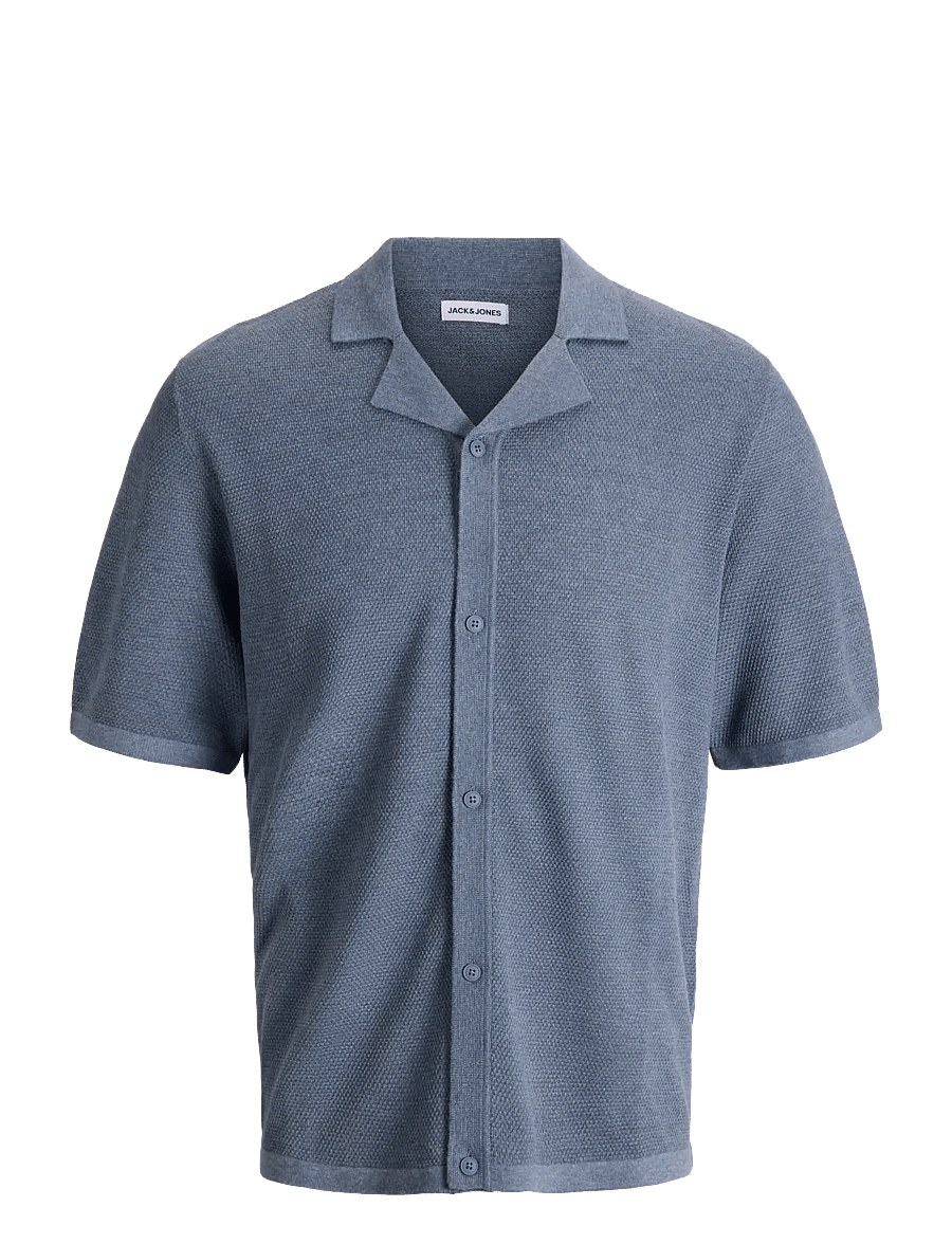 Jack & Jones - JJCHRIS KNIT RESORT SS - kootud polosärgid - blue mirage - 1