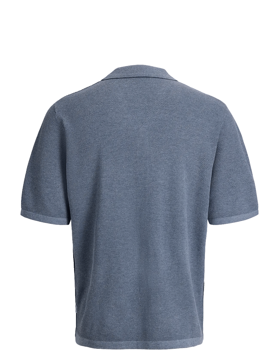 Jack & Jones - JJCHRIS KNIT RESORT SS - kootud polosärgid - blue mirage - 2