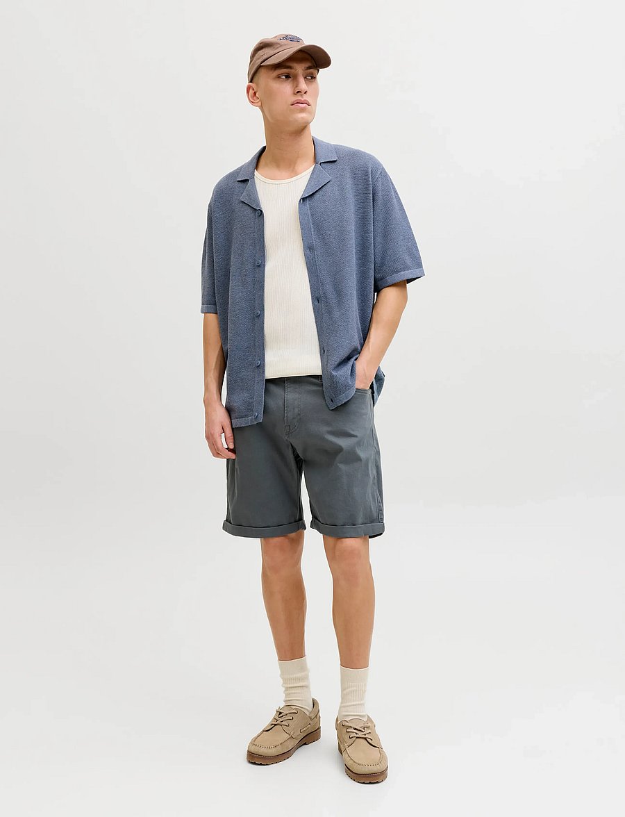 Jack & Jones - JJCHRIS KNIT RESORT SS - kootud polosärgid - blue mirage - 4