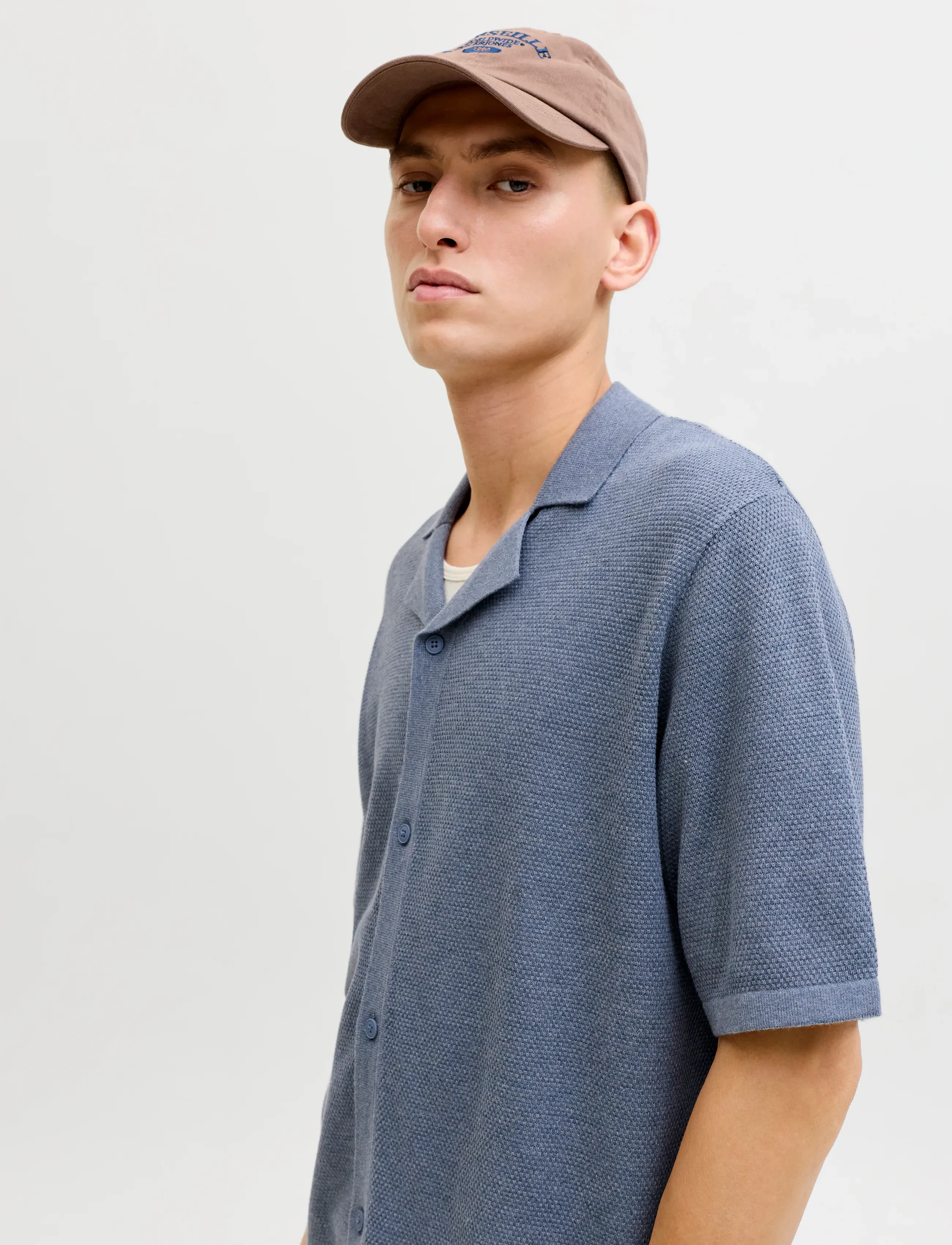 JACK & JONES Jjchris Knit Resort Ss pikéer herr – bild 5