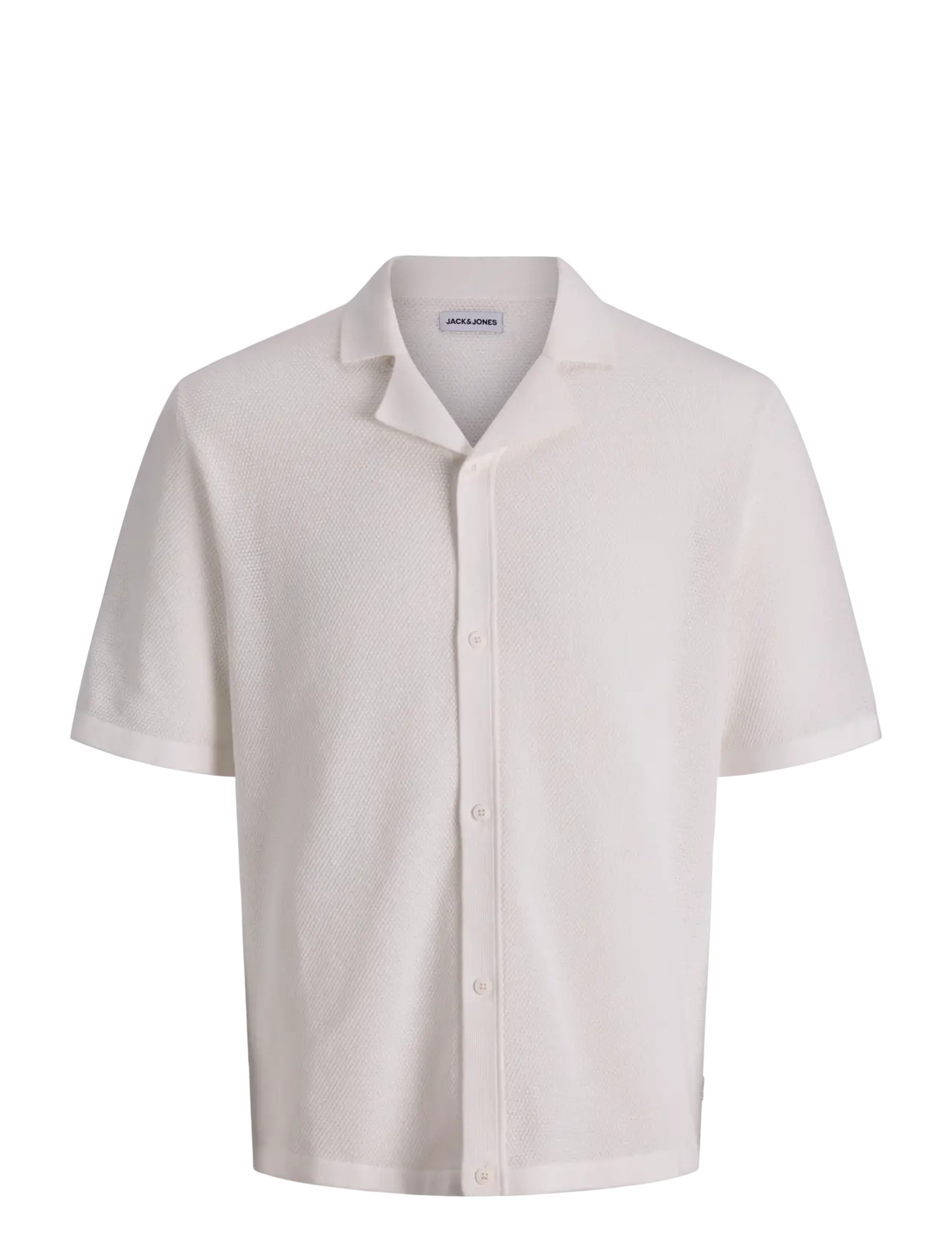 Jack & Jones JJCHRIS KNIT RESORT SS - Stickat - CLOUD DANCER / cream