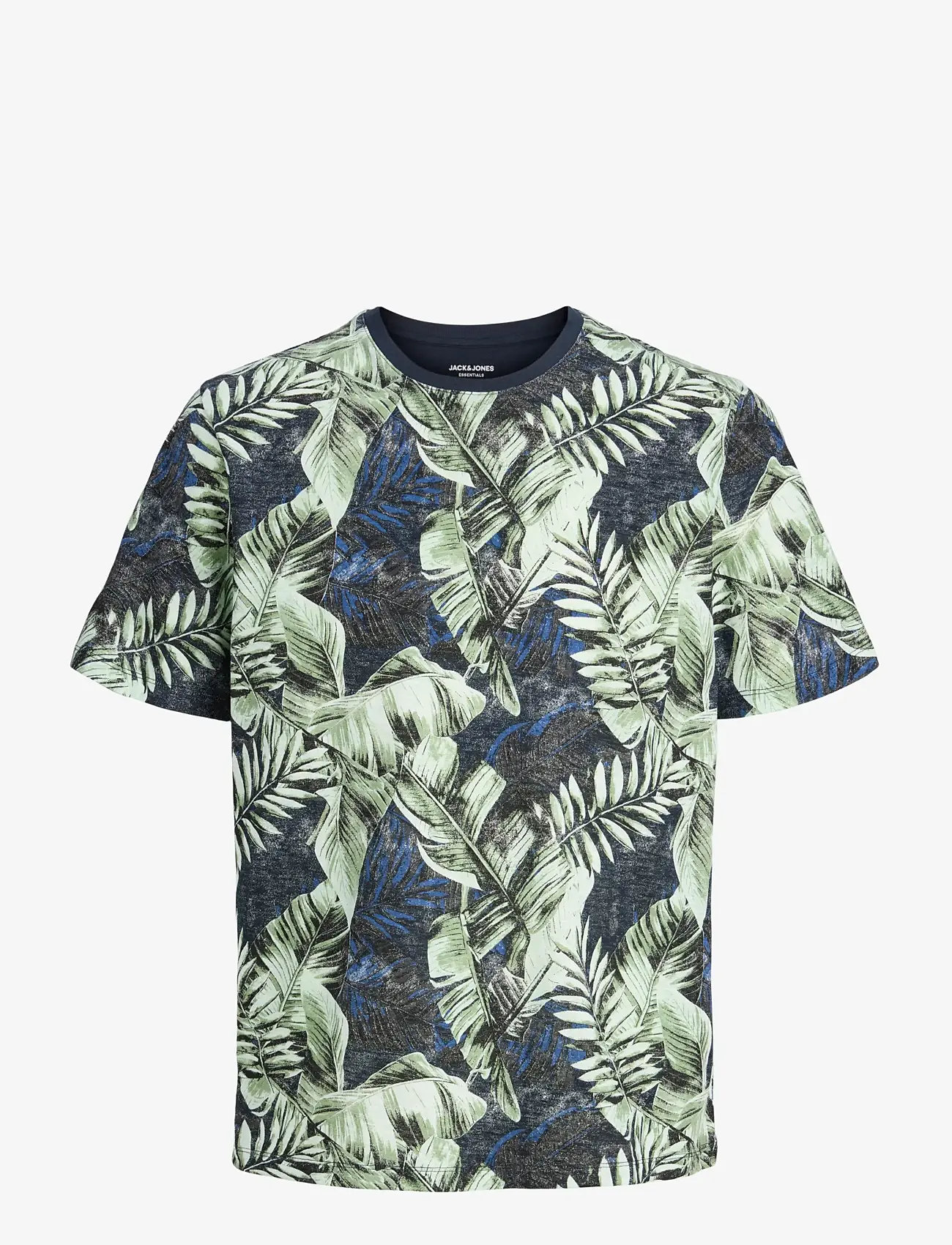 Jack & Jones - JJJEFF AOP TEE SS CREW NECK - kortærmede t-shirts - sky captain - 1