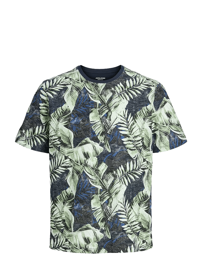 Jack & Jones - JJJEFF AOP TEE SS CREW NECK - lühikeste varrukatega t-särgid - sky captain - 1