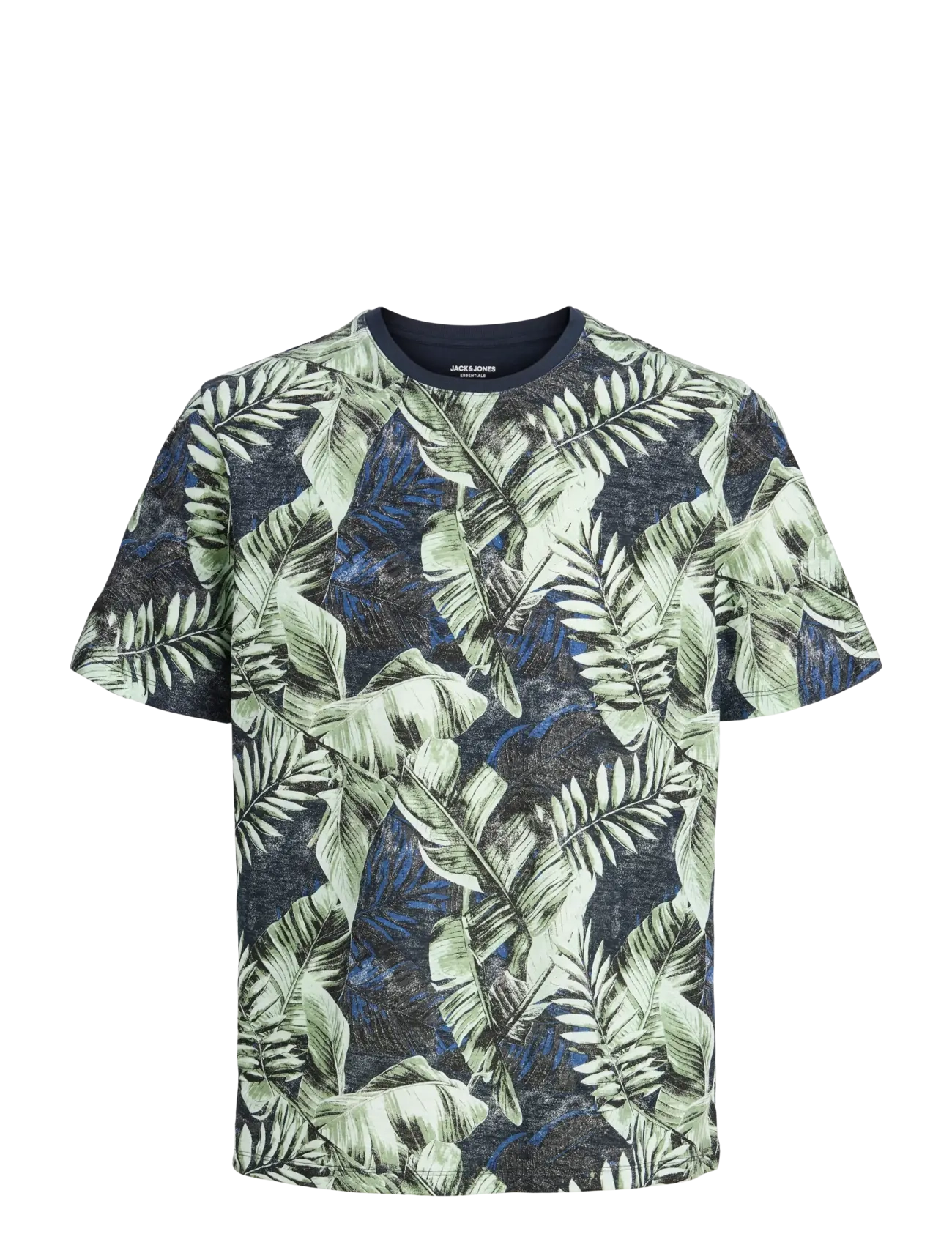 Jack & Jones JJJEFF AOP TEE SS CREW NECK - T-shirts - SKY CAPTAIN / green