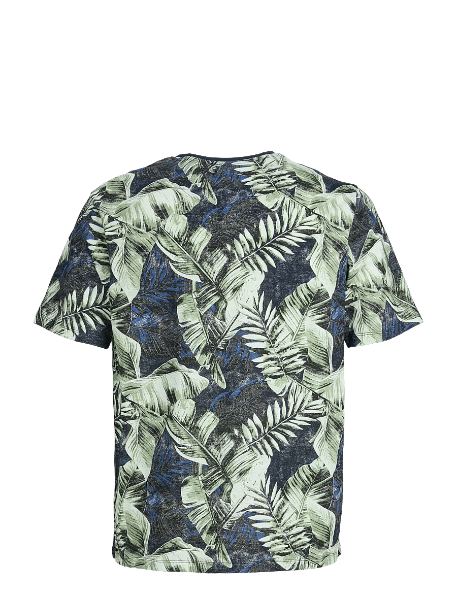 Jack & Jones - JJJEFF AOP TEE SS CREW NECK - lühikeste varrukatega t-särgid - sky captain - 2