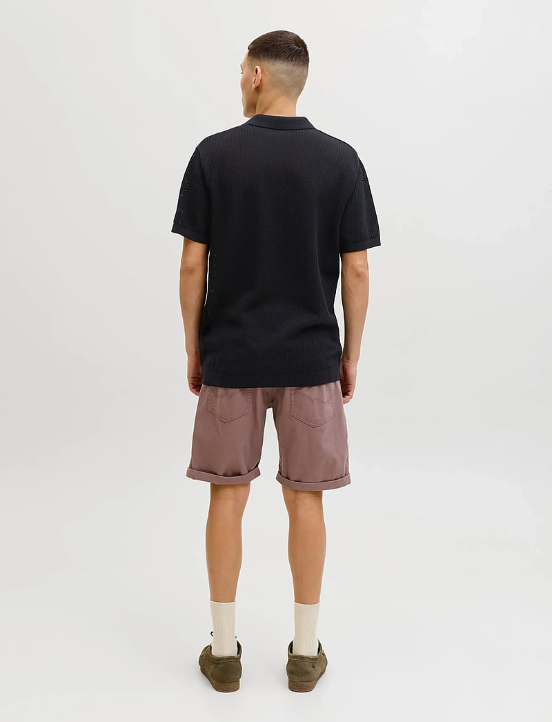 Jack & Jones - JJJESS KNIT POLO SS - polostrik - black - 3