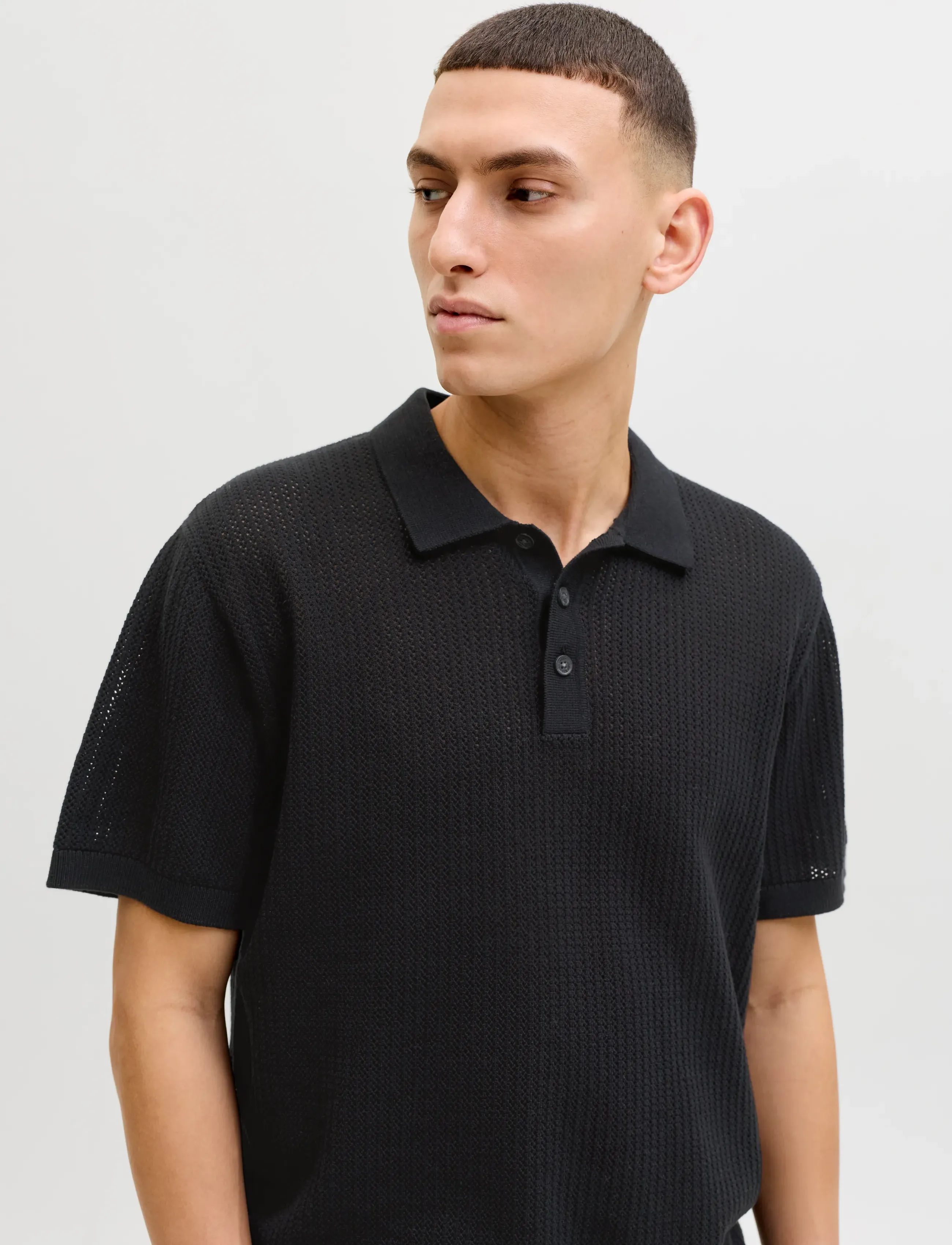 JACK & JONES Jjjess Knit Polo Ss pikéer herr – bild 5