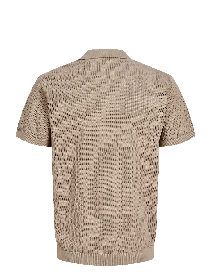 Jack & Jones - JJJESS KNIT POLO SS - gestrickte polohemden - string - 2
