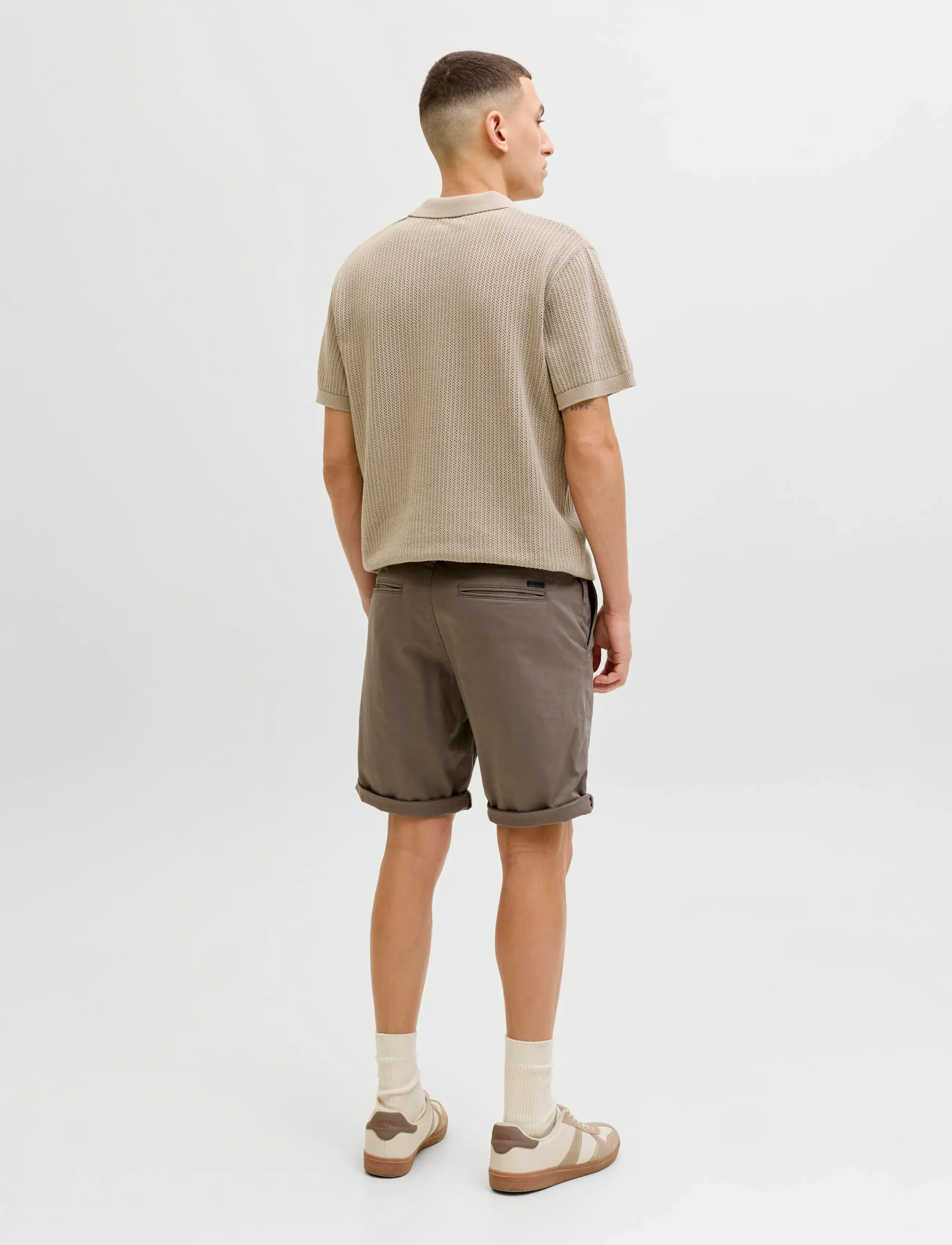 Jack & Jones - JJJESS KNIT POLO SS - stickade pikéer - string - 3