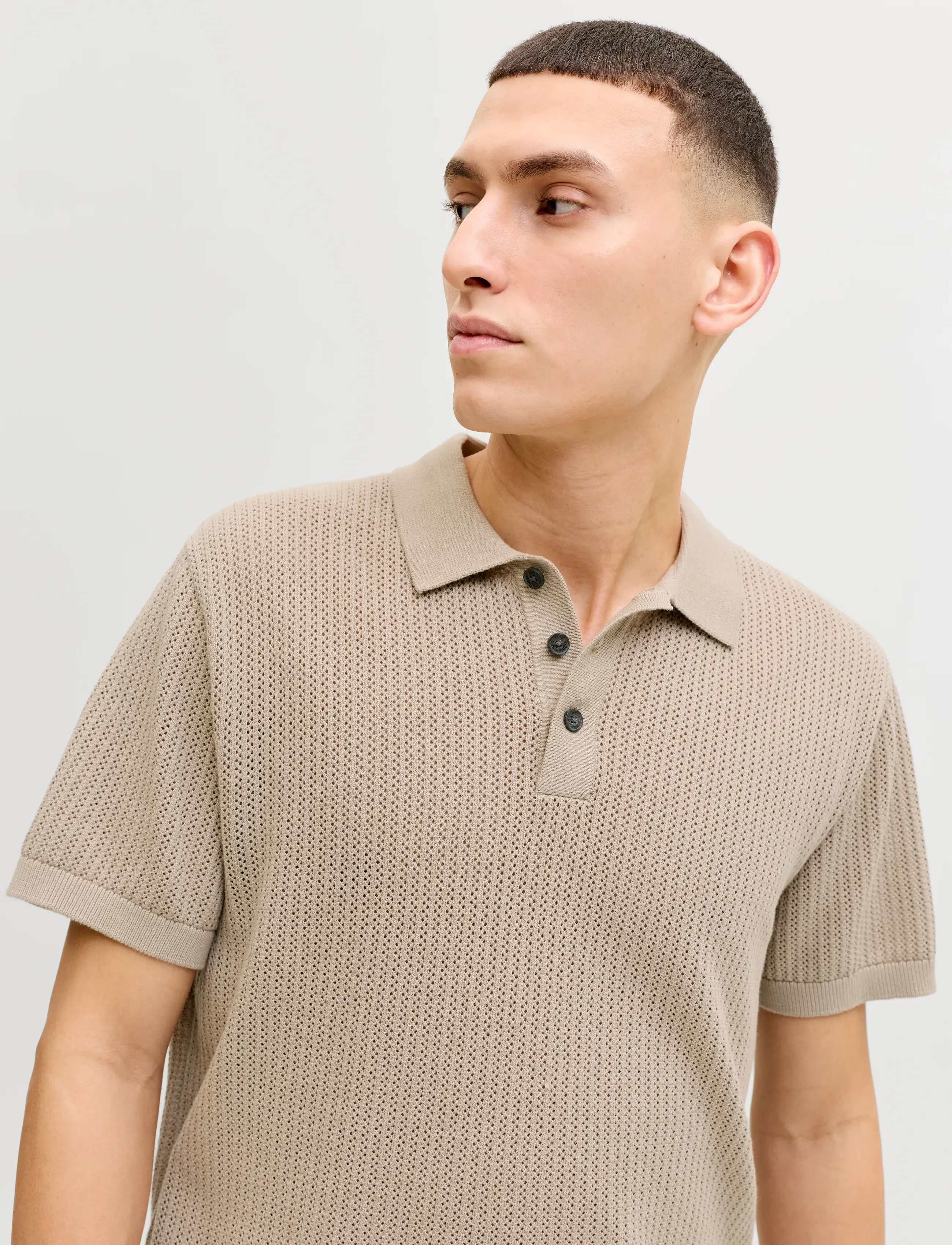 JACK & JONES Jjjess Knit Polo Ss pikéer herr – bild 5