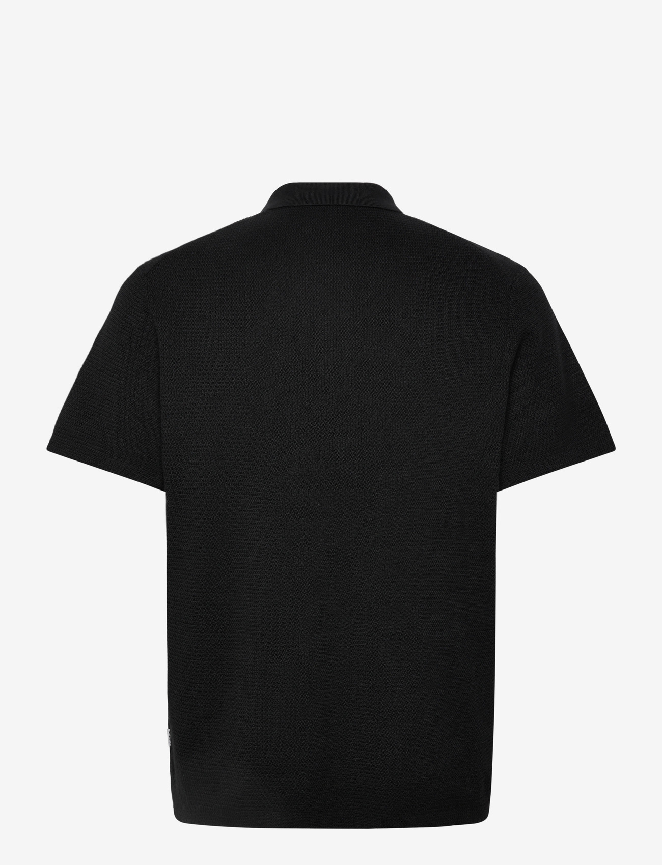 Jack & Jones - JJMAX KNIT ZIP POLO SS - knitted polos - black - 2