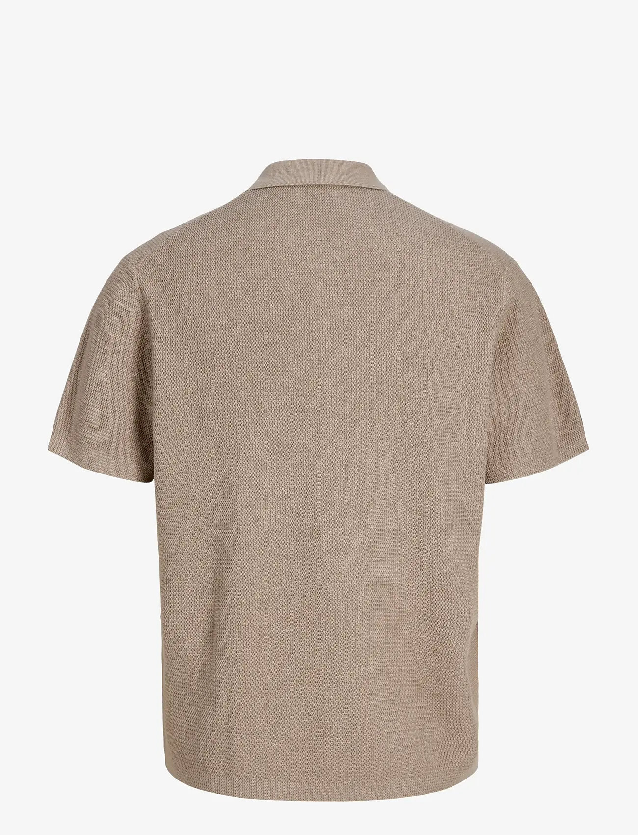 Jack & Jones - JJMAX KNIT ZIP POLO SS - stickade pikéer - string - 2