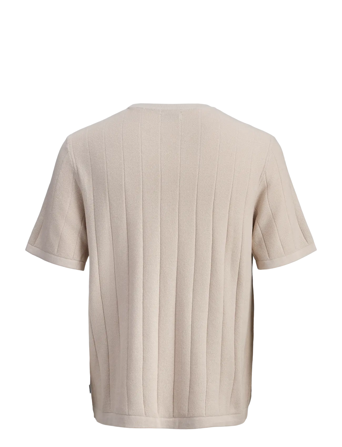 Jack & Jones - JJEBRADLEY KNIT TEE SS LN - short-sleeved t-shirts - moonbeam - 2