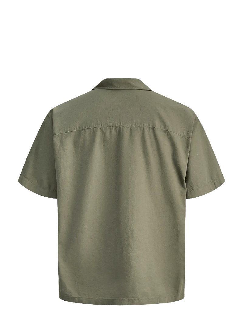 Jack & Jones - JJEBREEZE LINEN BLEND RESORT SHIRT SS SN - leinenhemden - dusty olive - 2