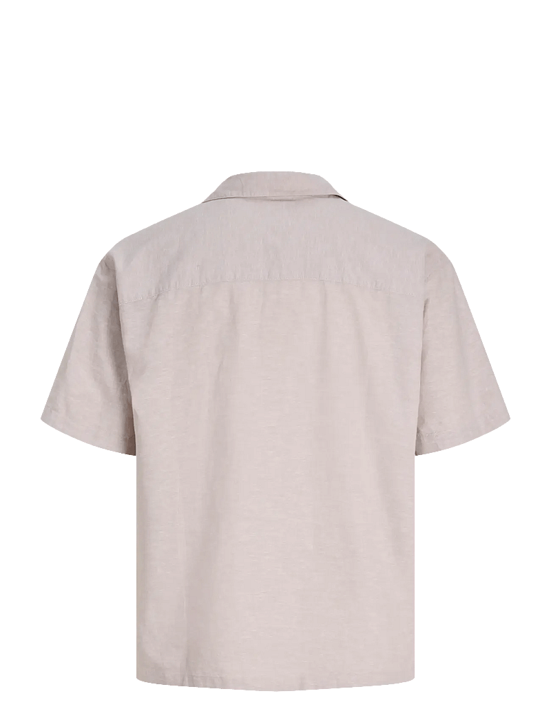 Jack & Jones - JJEBREEZE LINEN BLEND RESORT SHIRT SS SN - linen shirts - string - 2