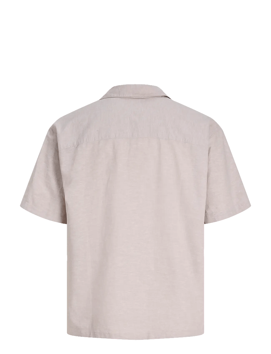 Jack & Jones - JJEBREEZE LINEN BLEND RESORT SHIRT SS SN - chemises de lin - string - 2