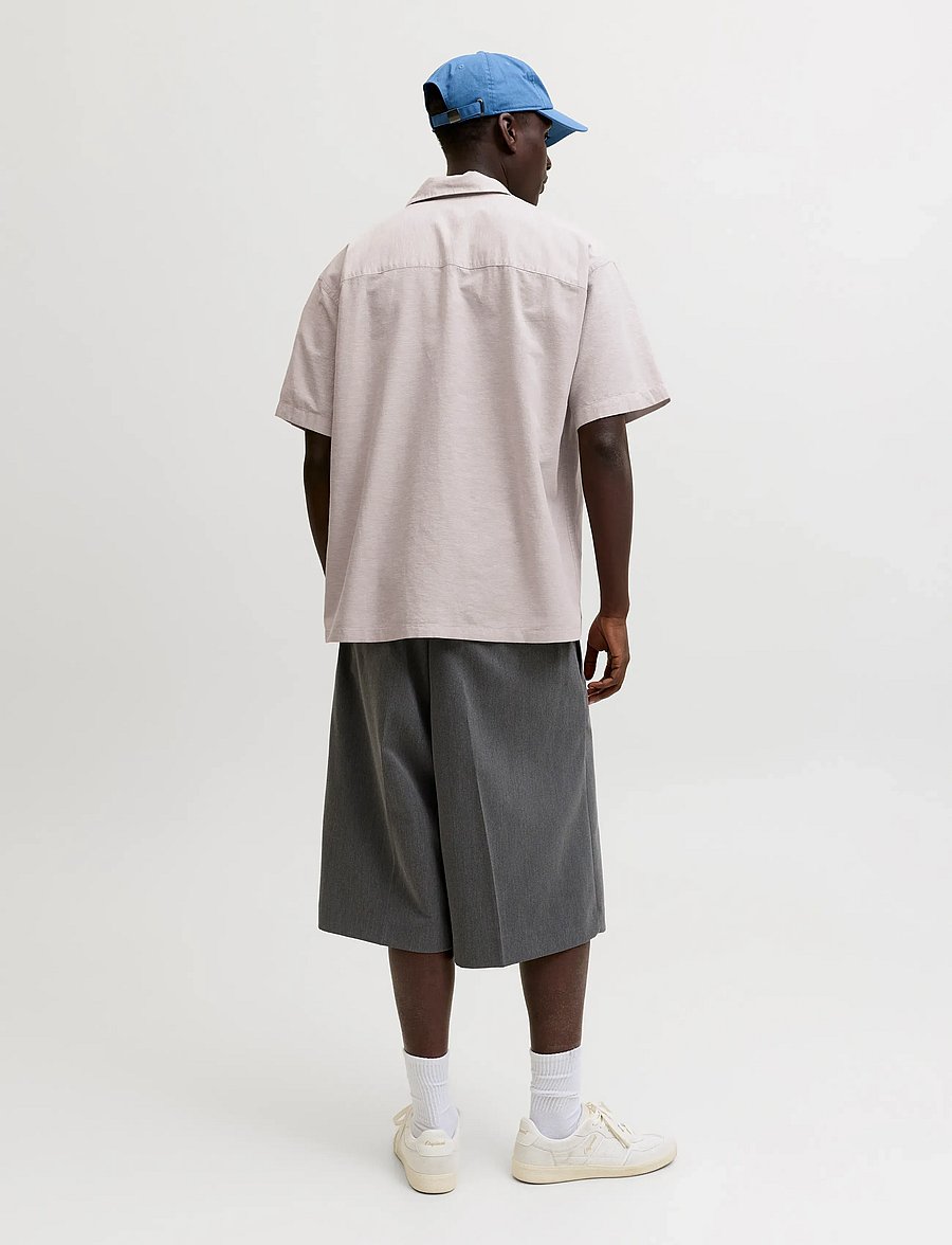 Jack & Jones - JJEBREEZE LINEN BLEND RESORT SHIRT SS SN - chemises de lin - string - 3