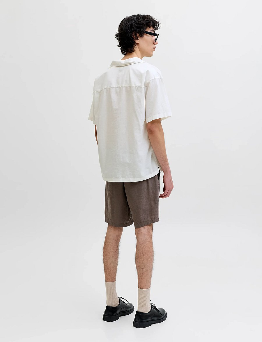 Jack & Jones - JJEBREEZE LINEN BLEND RESORT SHIRT SS SN - chemises de lin - white - 2